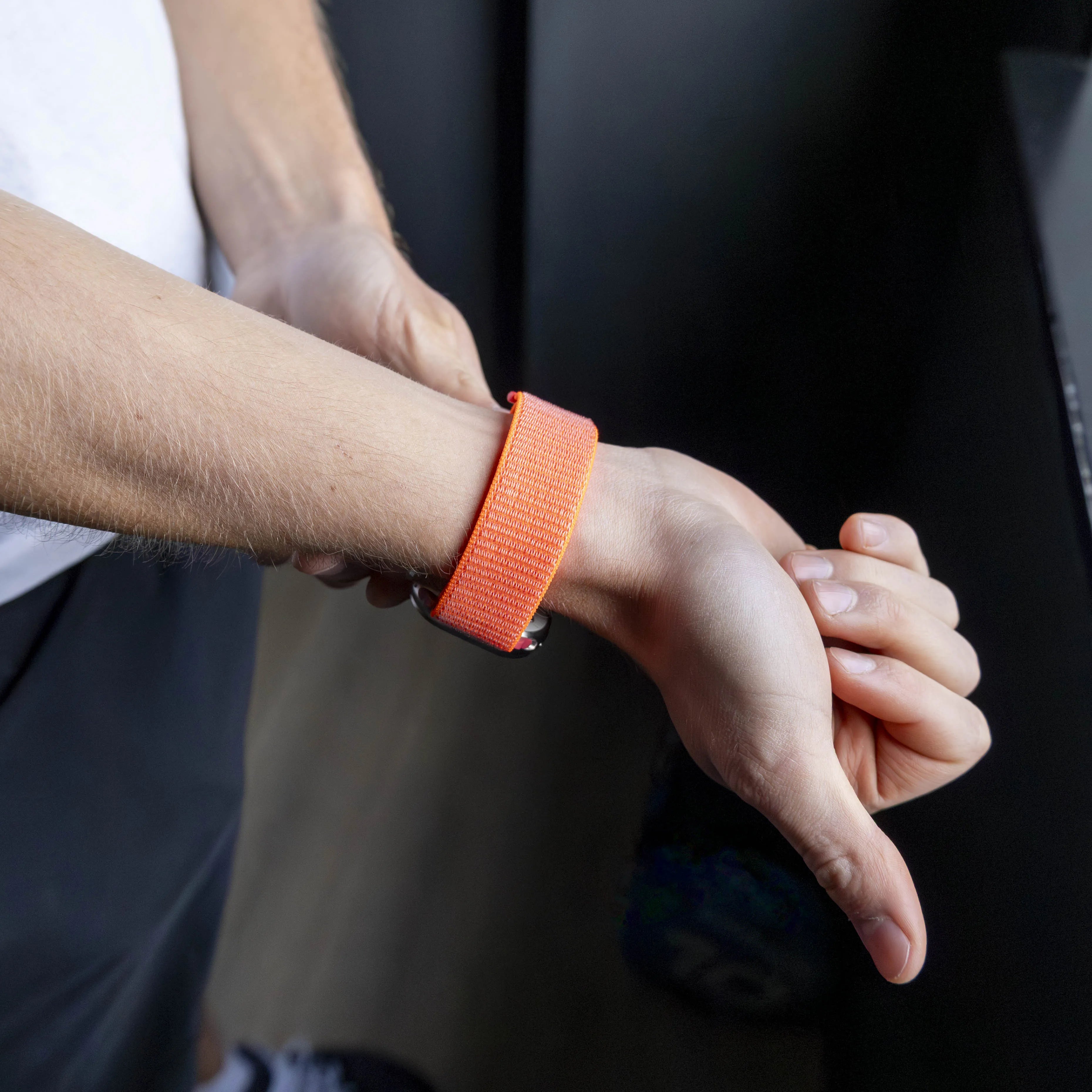 Apple Watch nylon band (oranje)