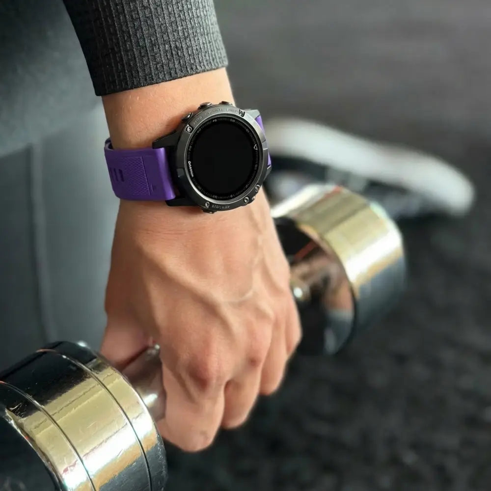 Garmin Fenix 5 / 6 siliconen bandje (paars)