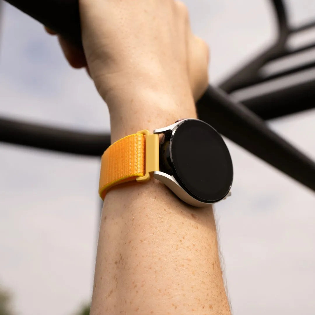 Coros Pace 3 nylon bandje (lichtgeel)