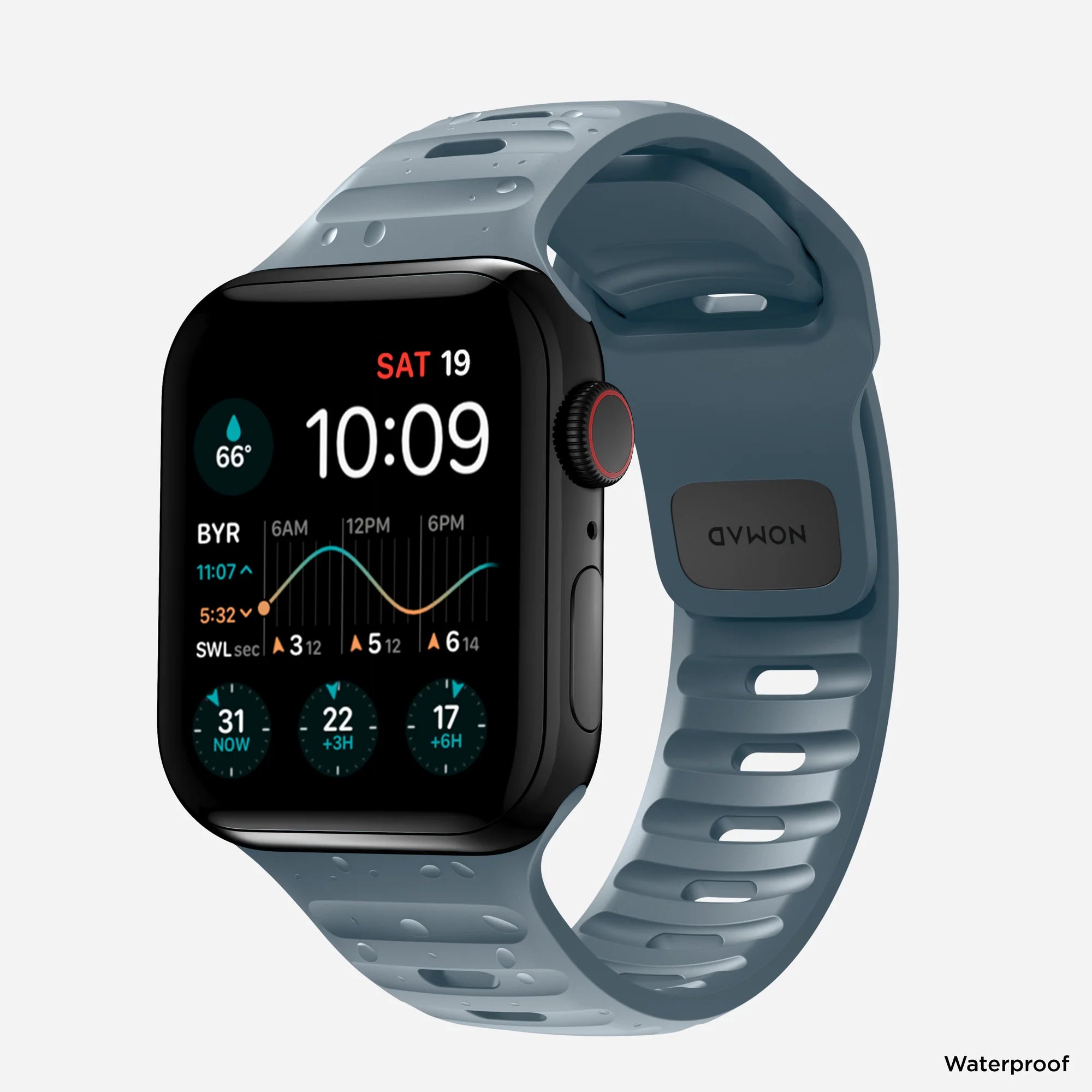 Nomad Sport Apple Watch siliconen bandje (marine blauw)