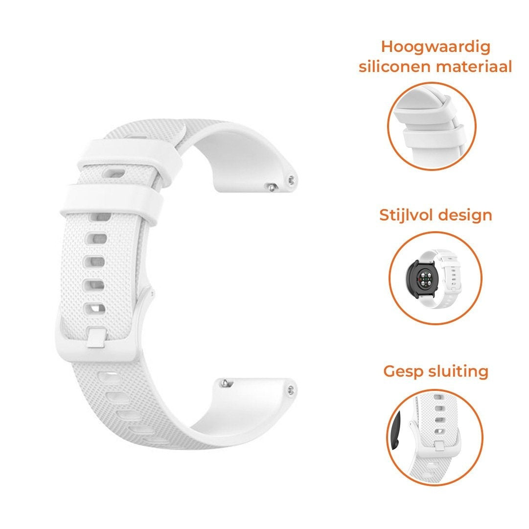 Polar Vantage V3 luxe siliconen bandje (wit)