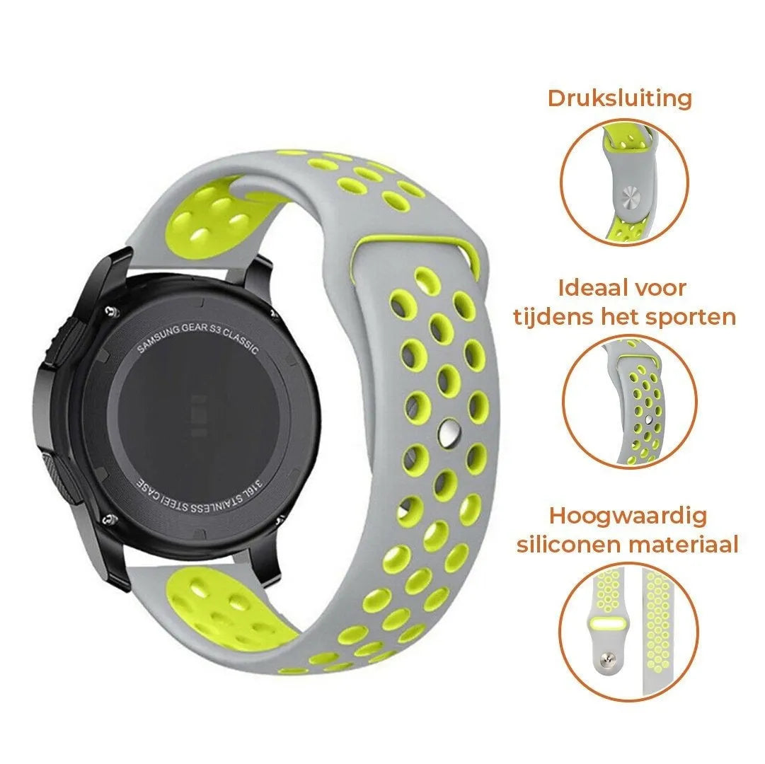 Suunto 9 Peak Pro sport band (grijs/geel)