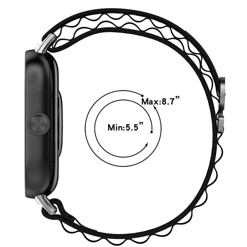 Xiaomi Smart Band 8 Pro Alpine nylon bandje (zwart)