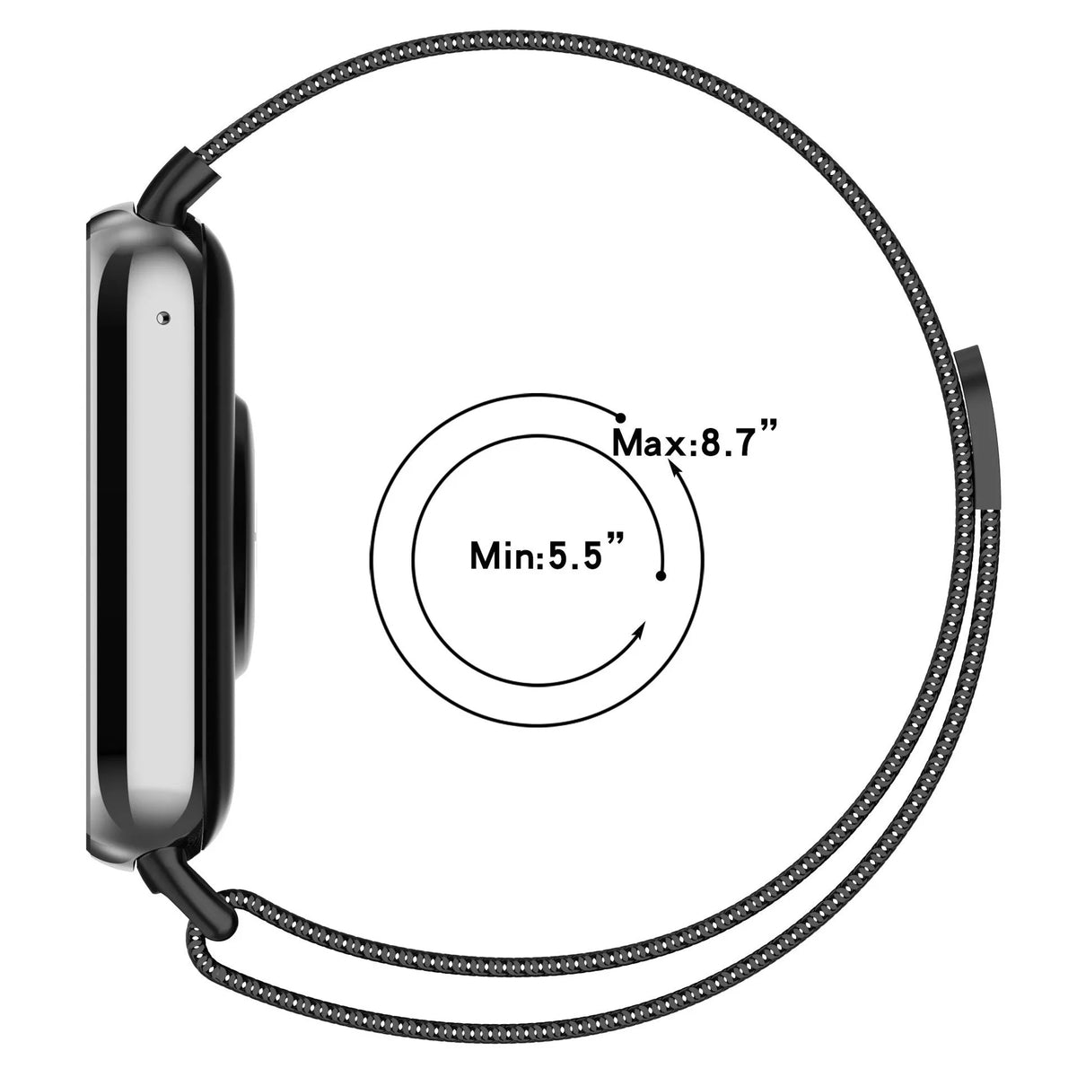 Xiaomi Smart Band 10 Pro Milanese band (zwart)