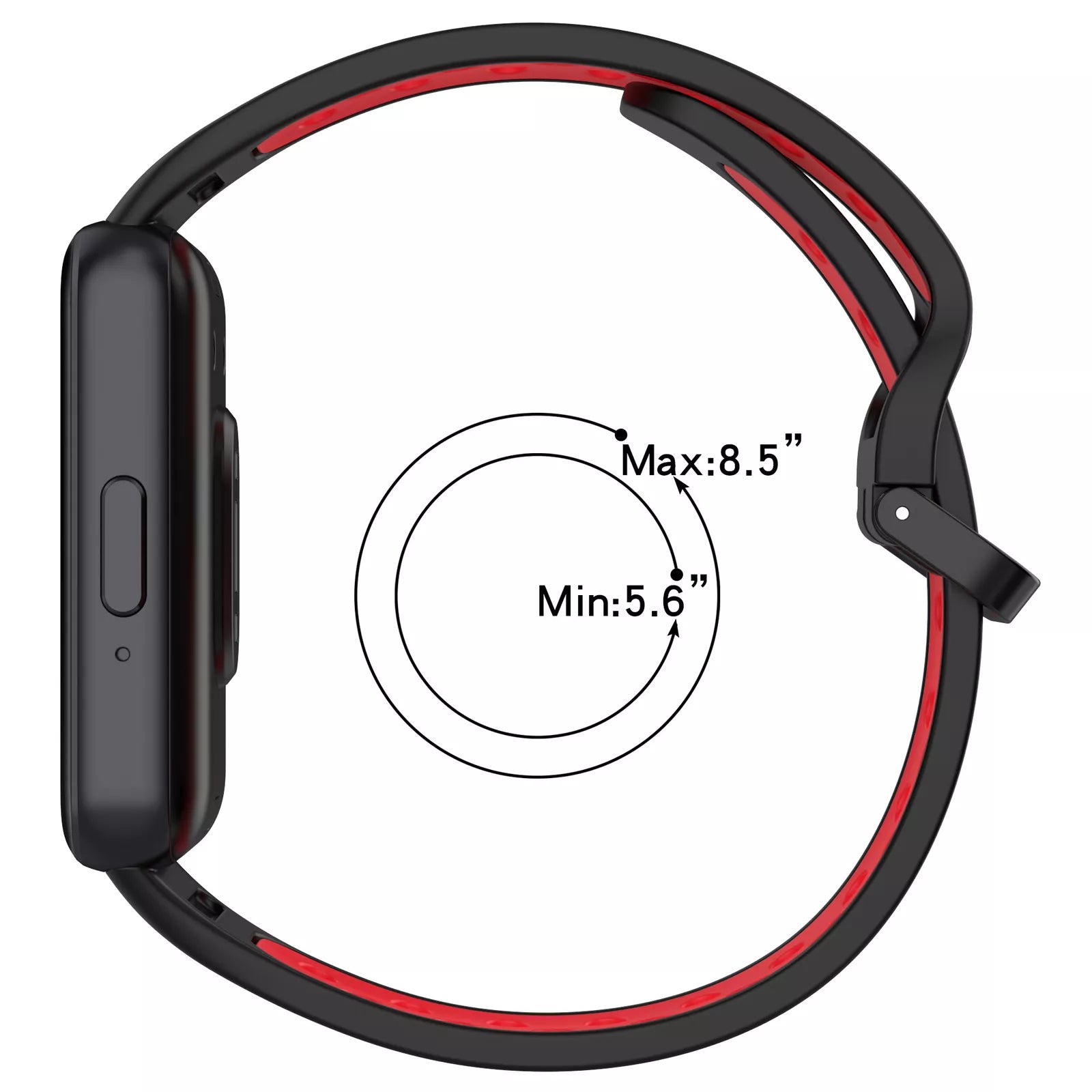 Samsung Galaxy Fit 3 sport bandje (zwart/rood)