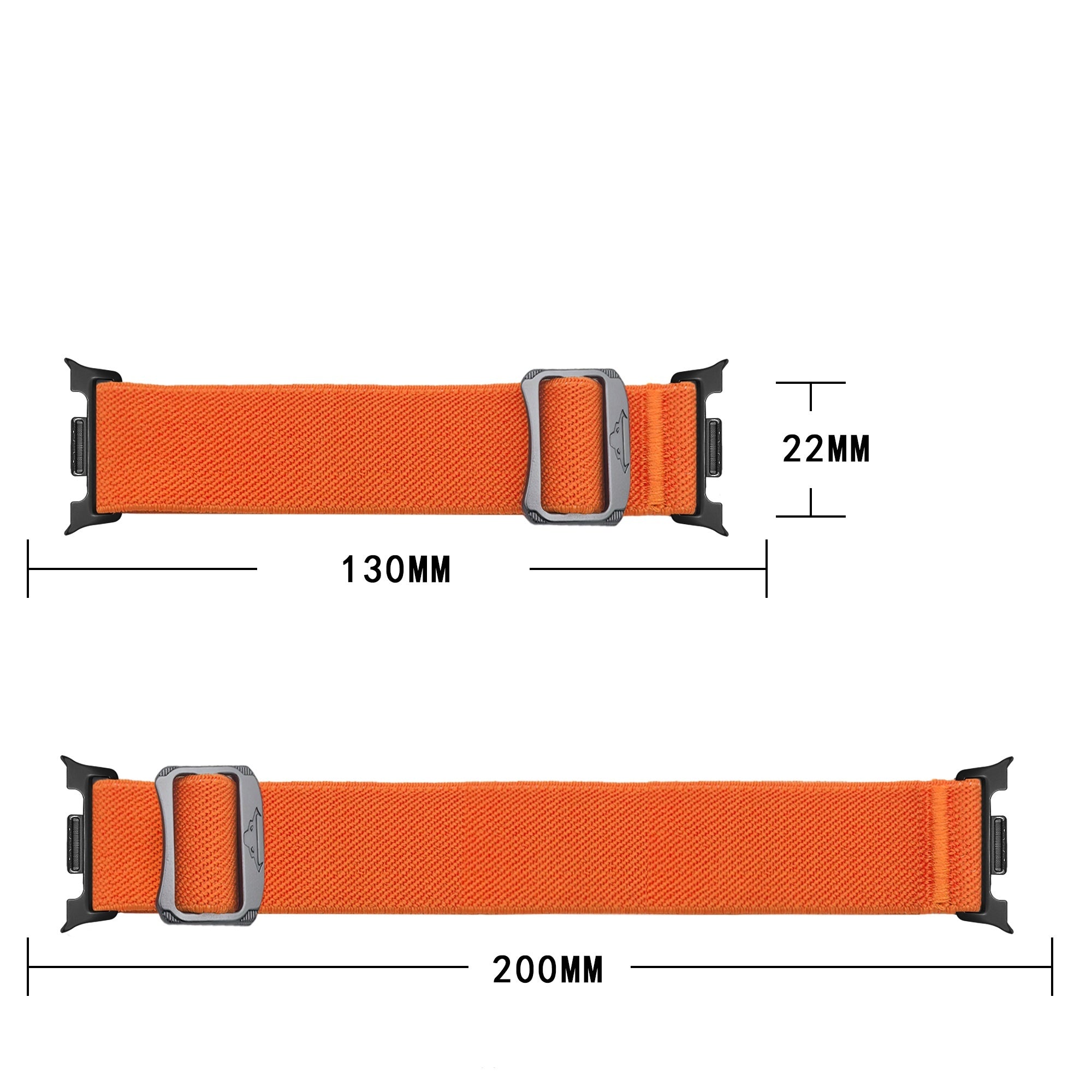 Samsung Galaxy Watch 8 - 44mm elastisch bandje (oranje)