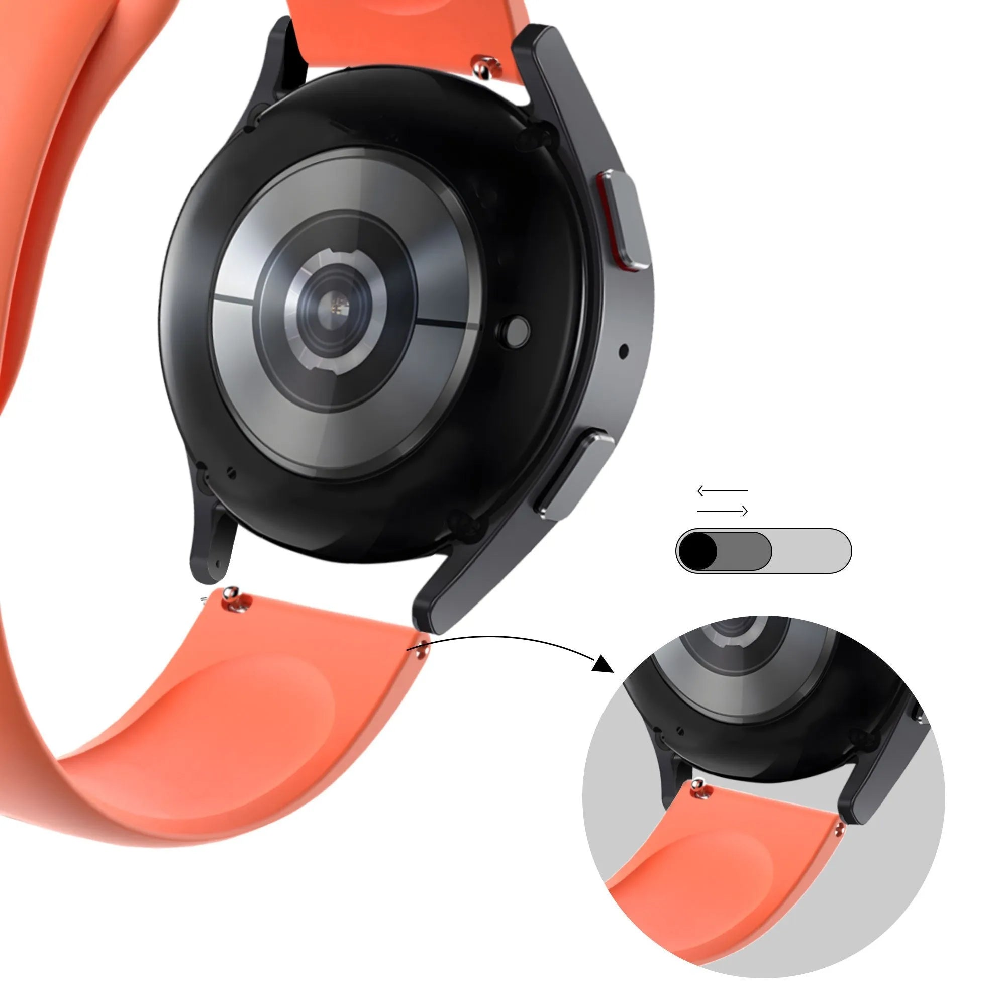 Bandz Amazfit Cheetah (Pro) sport band 'Deluxe' (oranje)