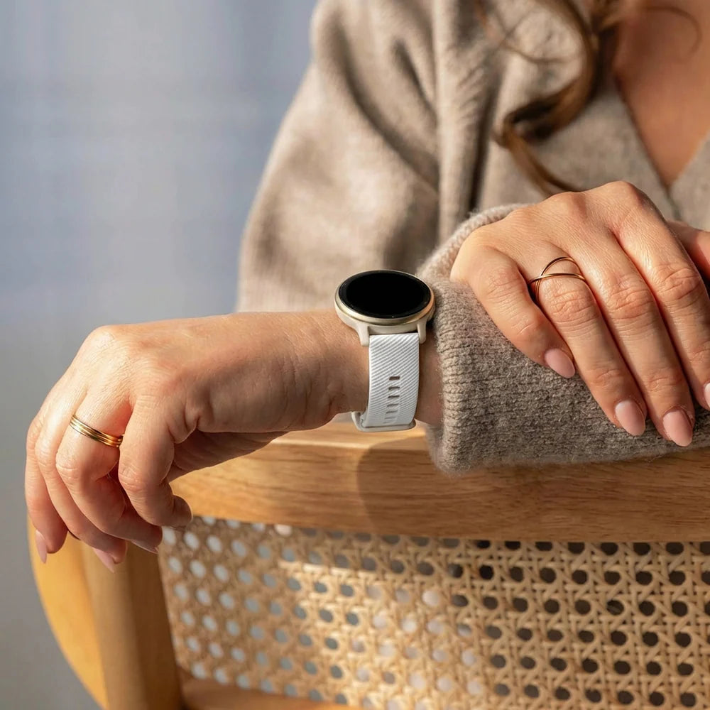 Garmin Vivoactive 3 siliconen bandje (wit)