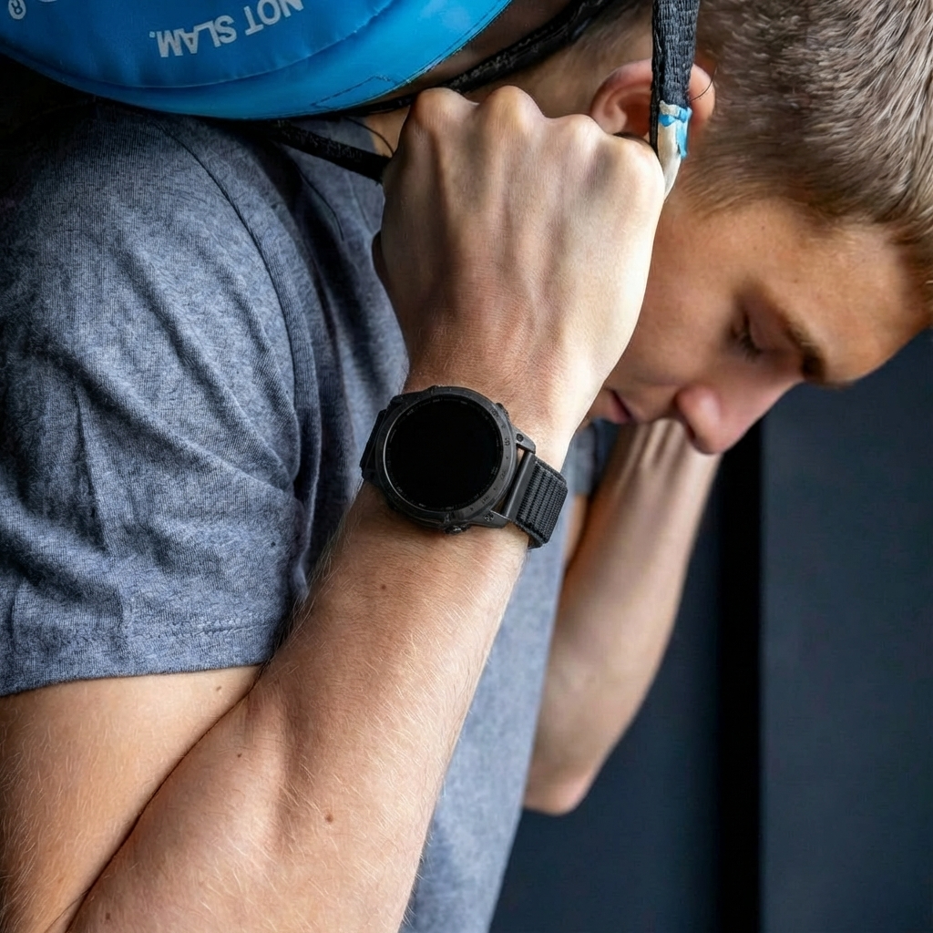 Garmin Epix Pro (Gen 2) 42mm wave nylon band (zwart)