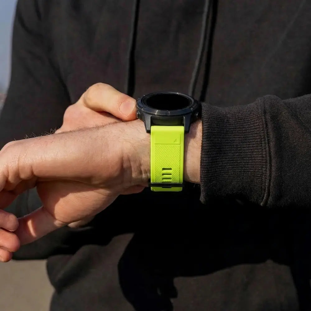 Garmin Fenix 5 (Plus)/6 (Pro) Silicone Strap (Light Green)