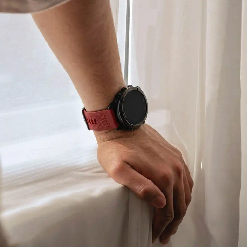 Garmin Fenix E siliconen bandje (rood)