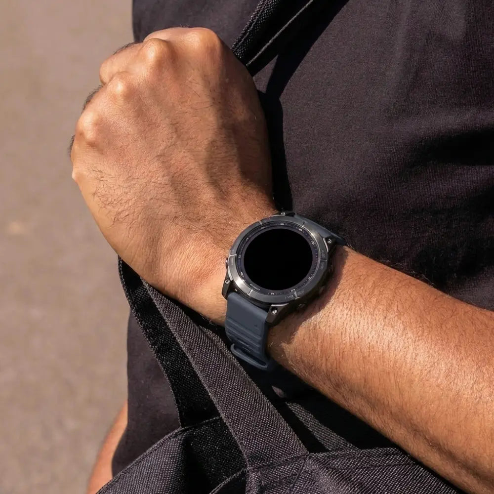 Garmin Fenix 7 outdoor siliconen band (grijsblauw)