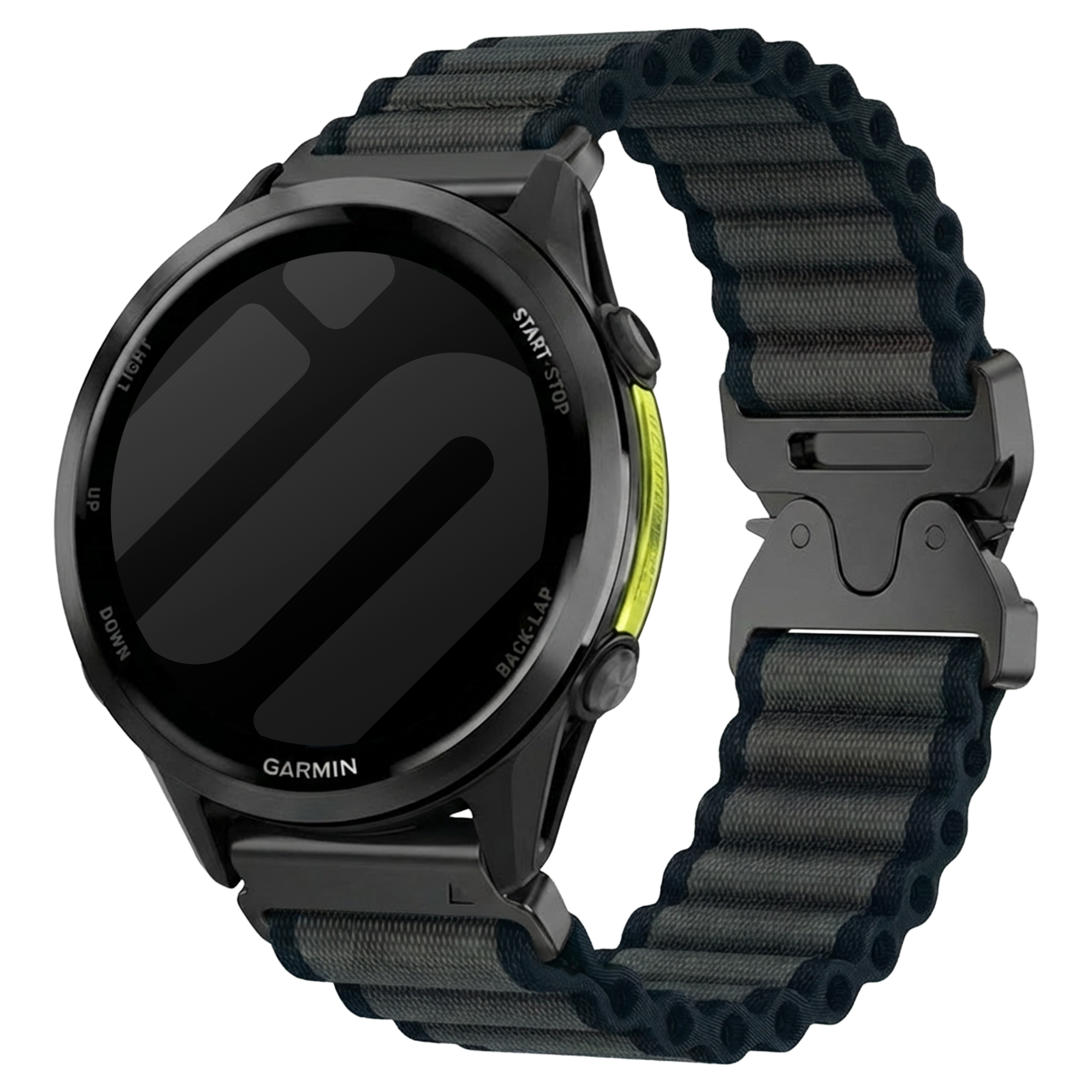 Garmin Fenix 5 / 6 outdoor nylon bandje (zwart)