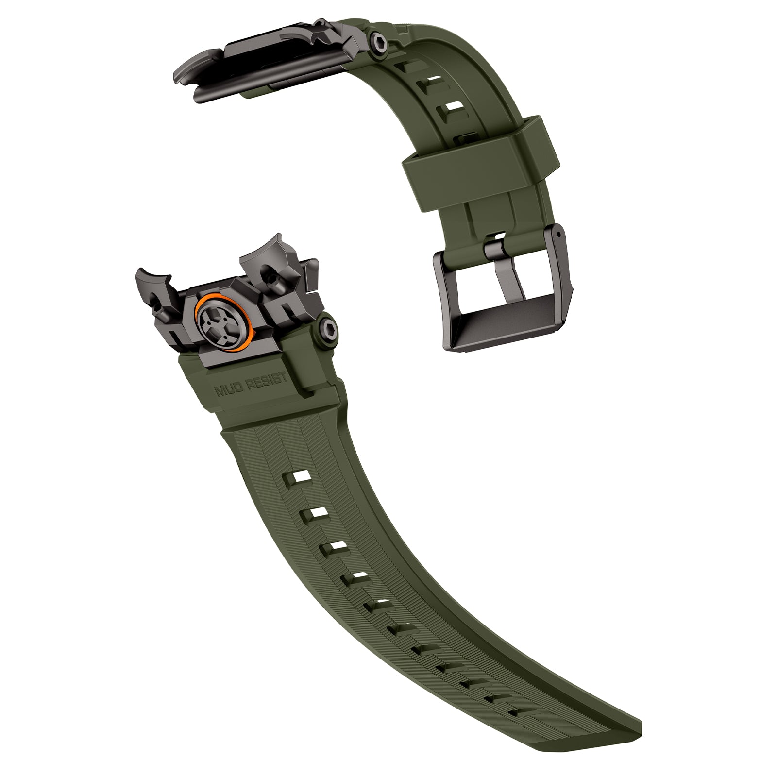 Apple Watch 'Four Claw' siliconen band (groen)