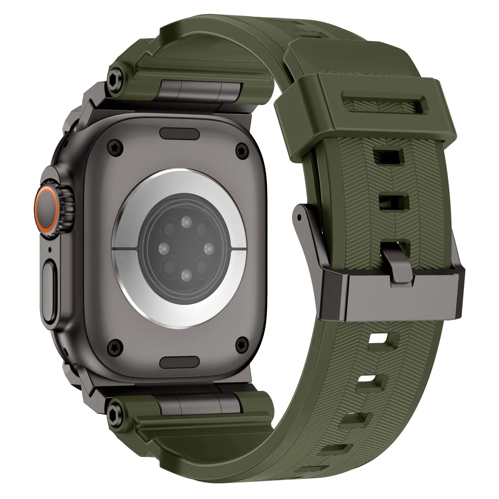 Apple Watch 'Four Claw' siliconen band (groen)