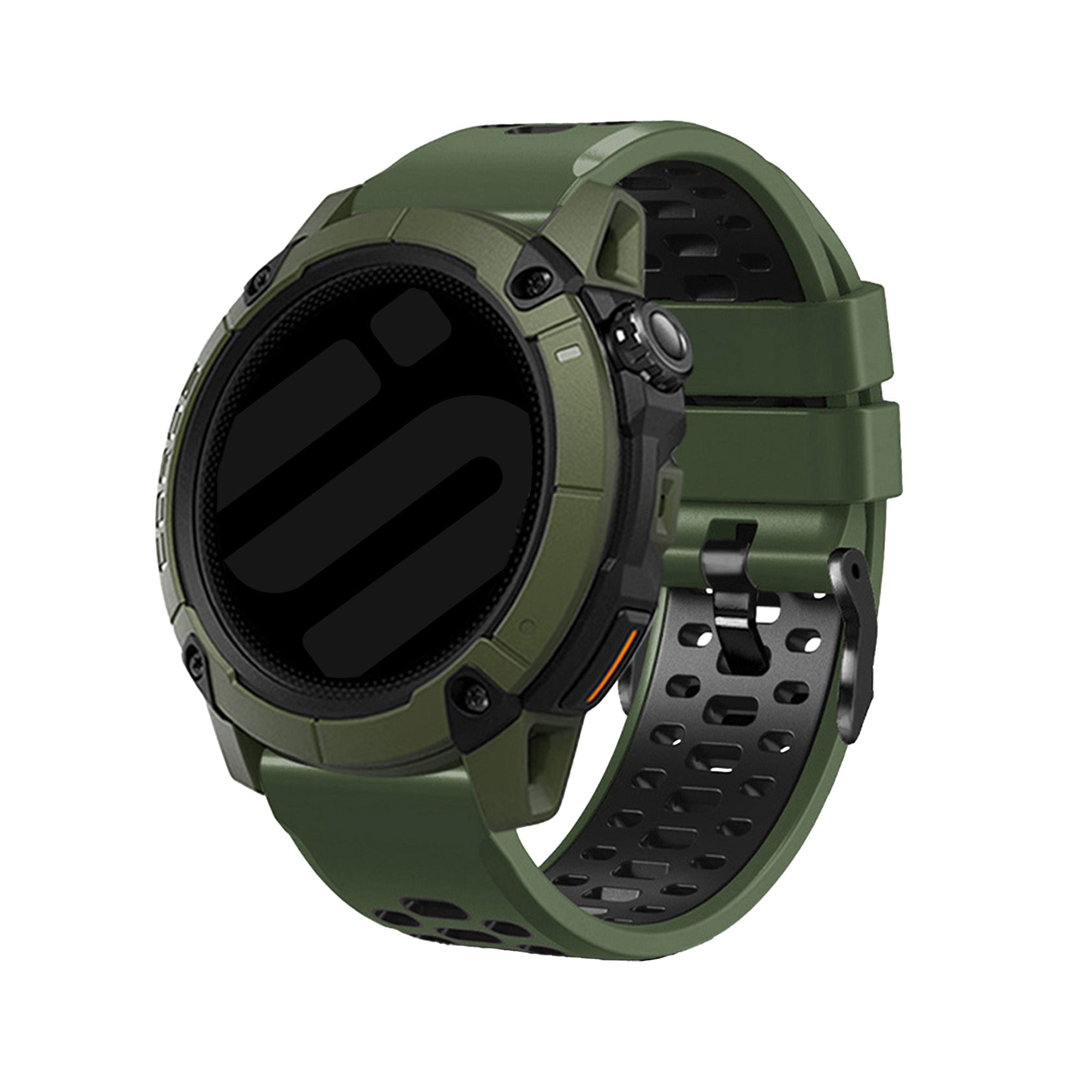 Coros Apex 4 - 46mm sport gesp bandje (groen/zwart)