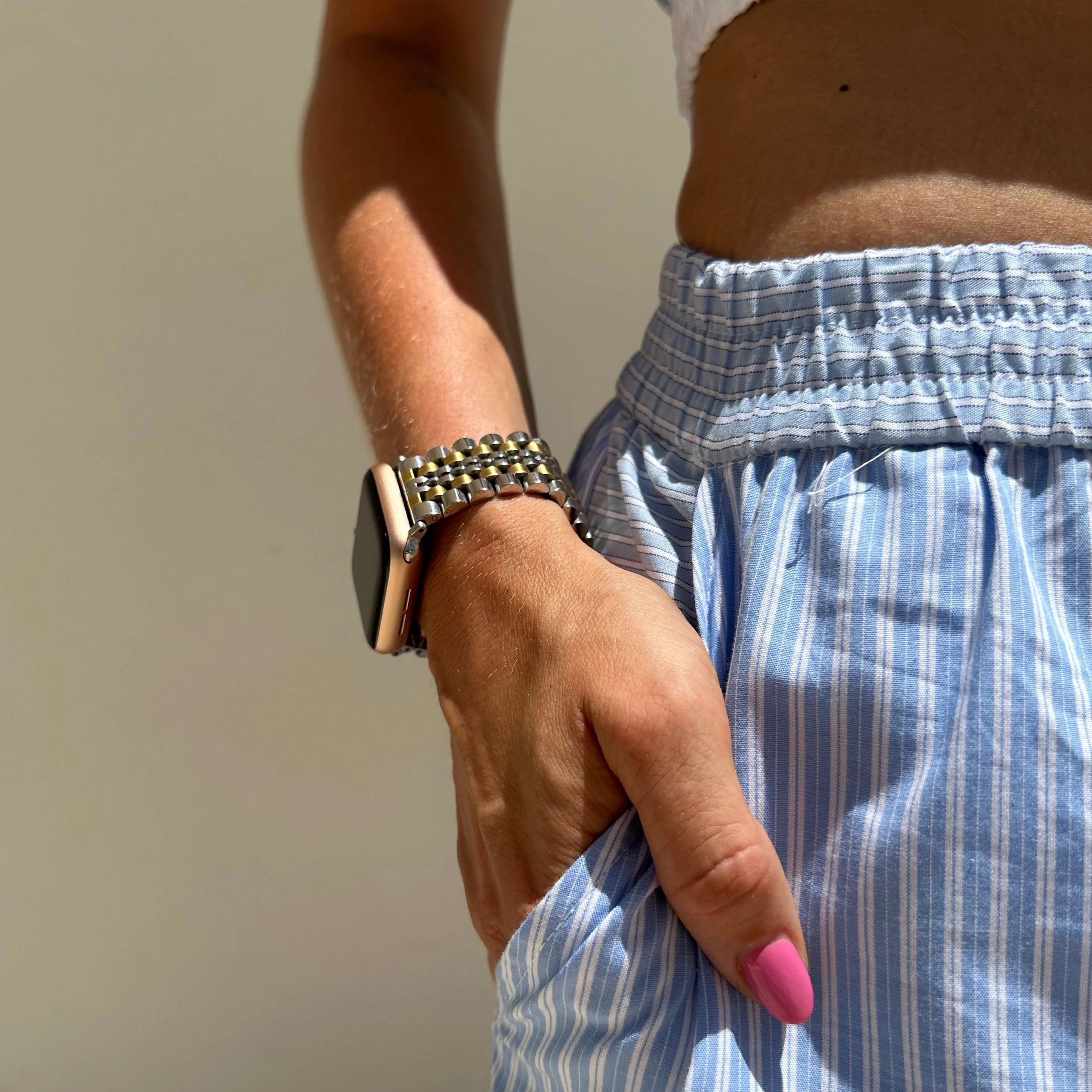 xoxo Wildhearts Apple Watch Steel Strap (Silver/Gold)