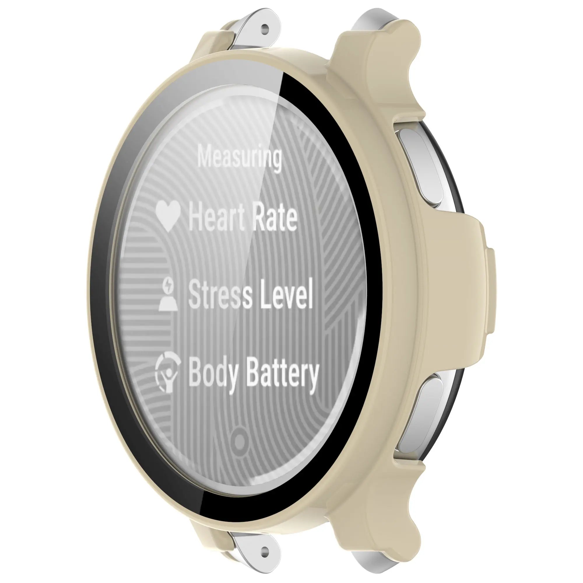 Garmin Lily 2 Active hard case met glas (beige)