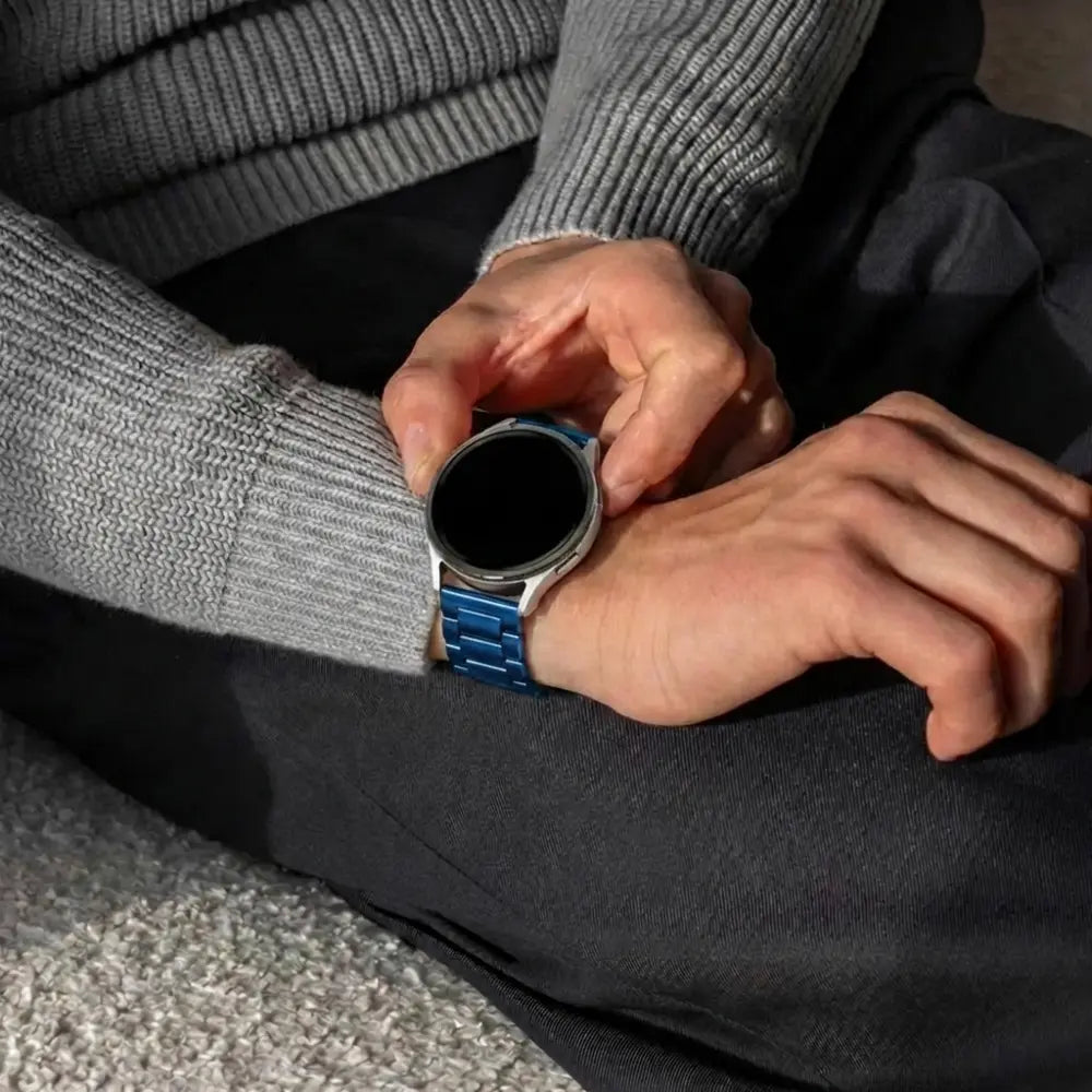 Samsung Galaxy Watch 46mm stalen band (blauw)