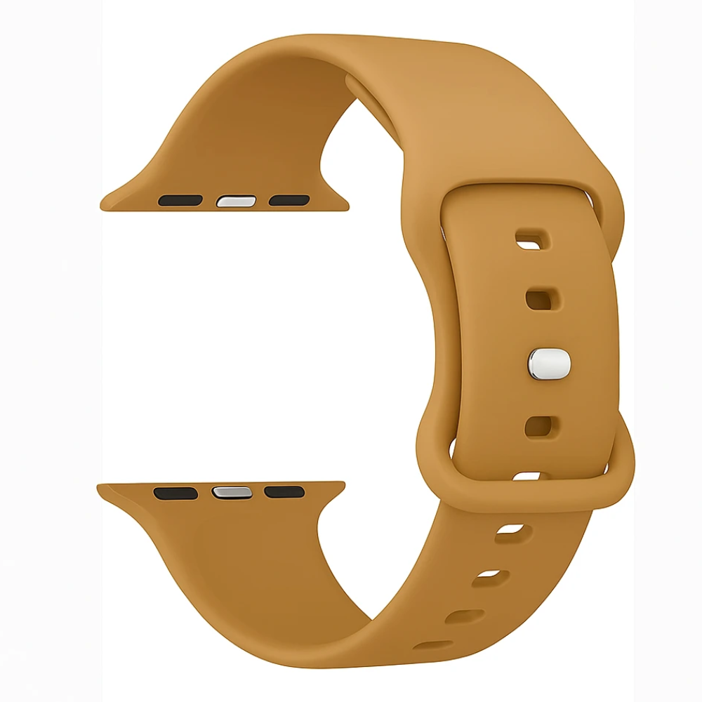 Apple Watch siliconen bandje (walnoot)