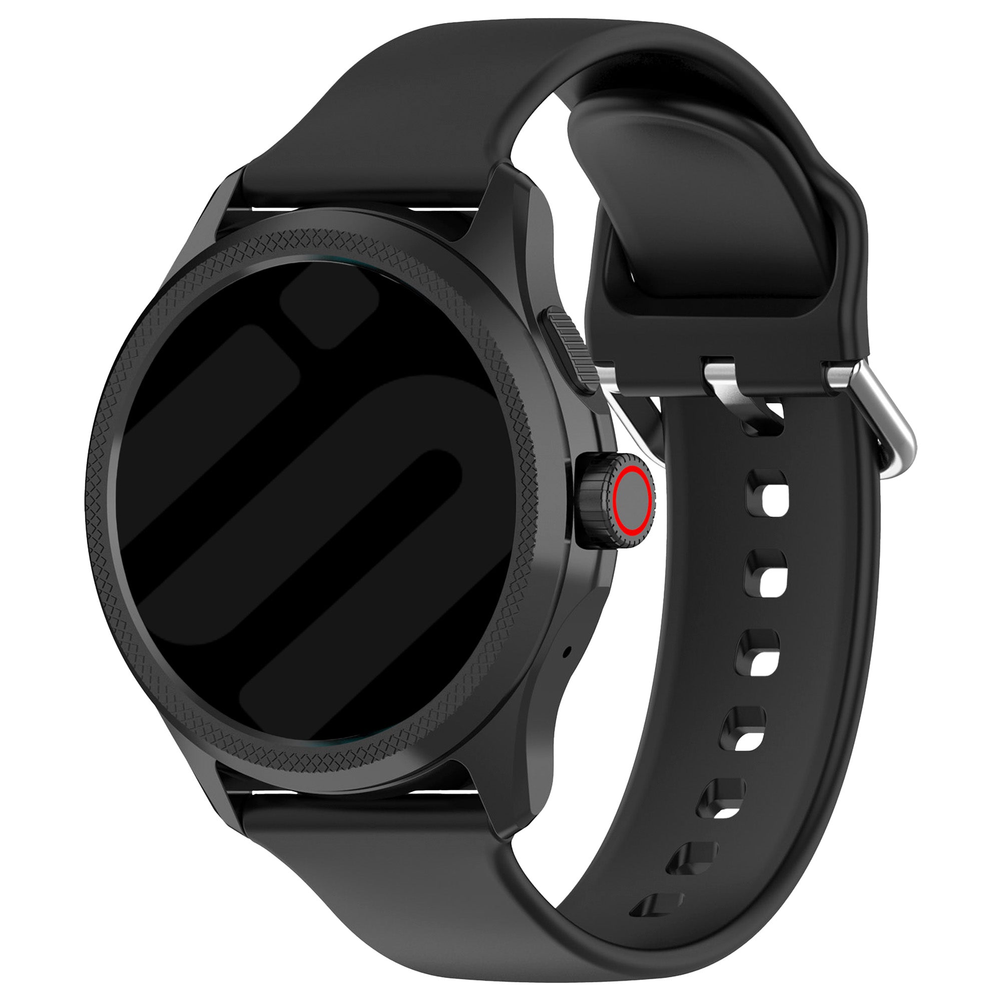 Coros Apex 4 - 46mm Silicone Buckle Strap (Black)