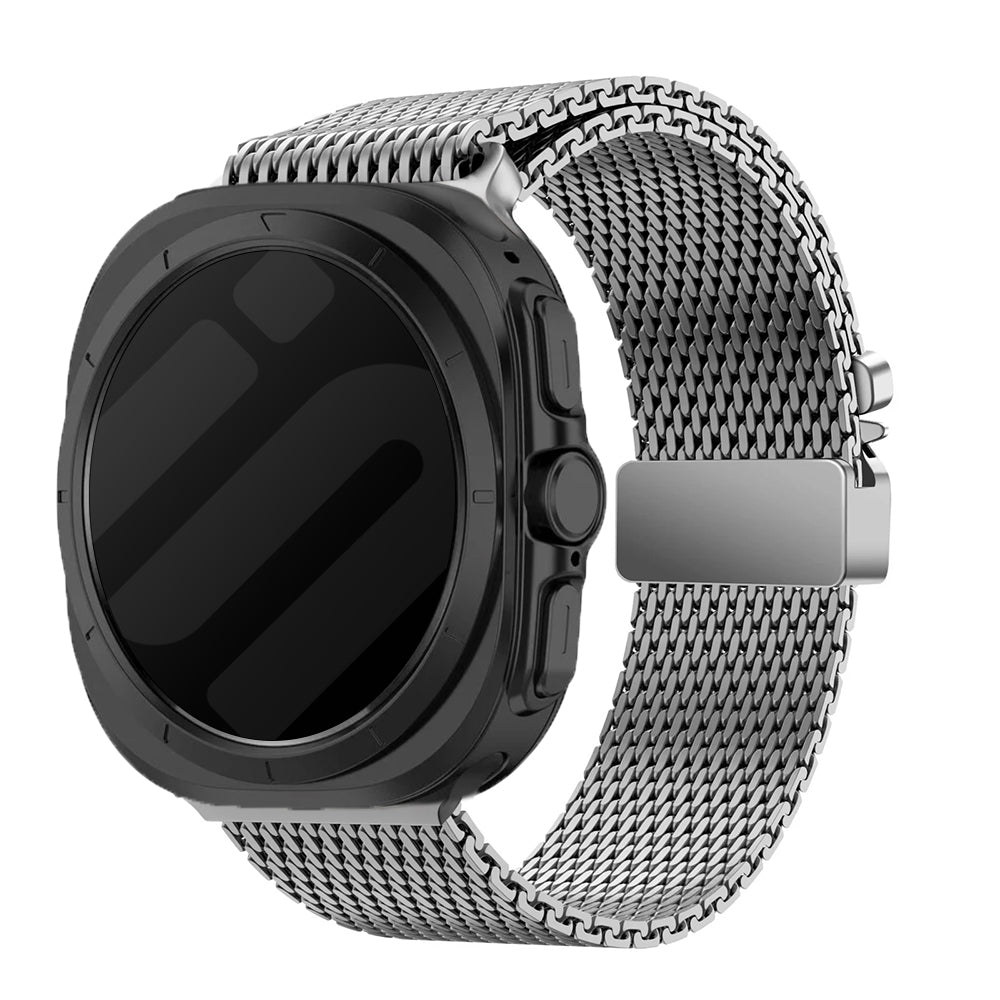 Samsung Galaxy Watch Ultra Milanese band met P-buckle (titanium)