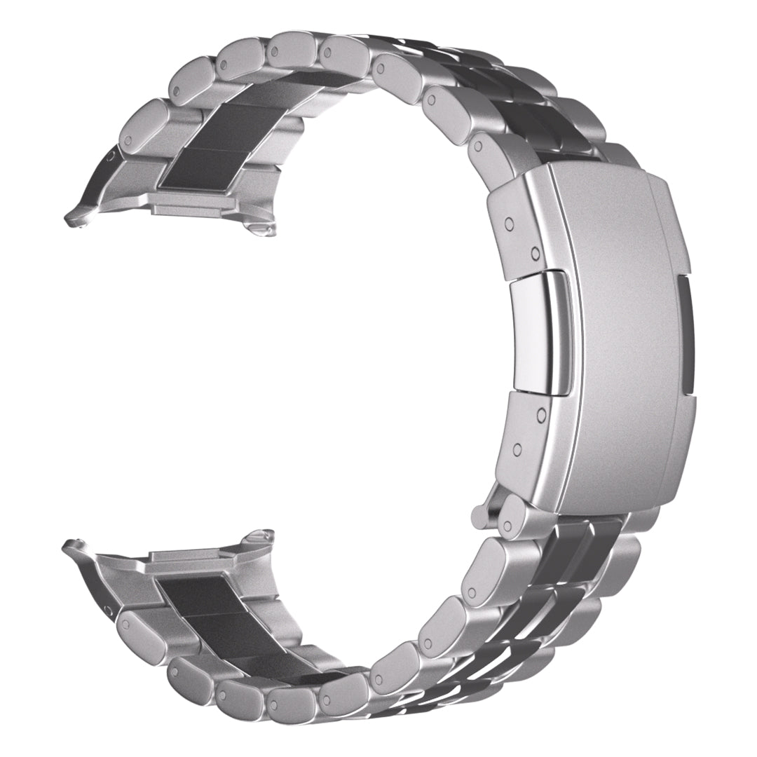 Samsung Galaxy Watch Ultra 'square' titanium band (zilver)