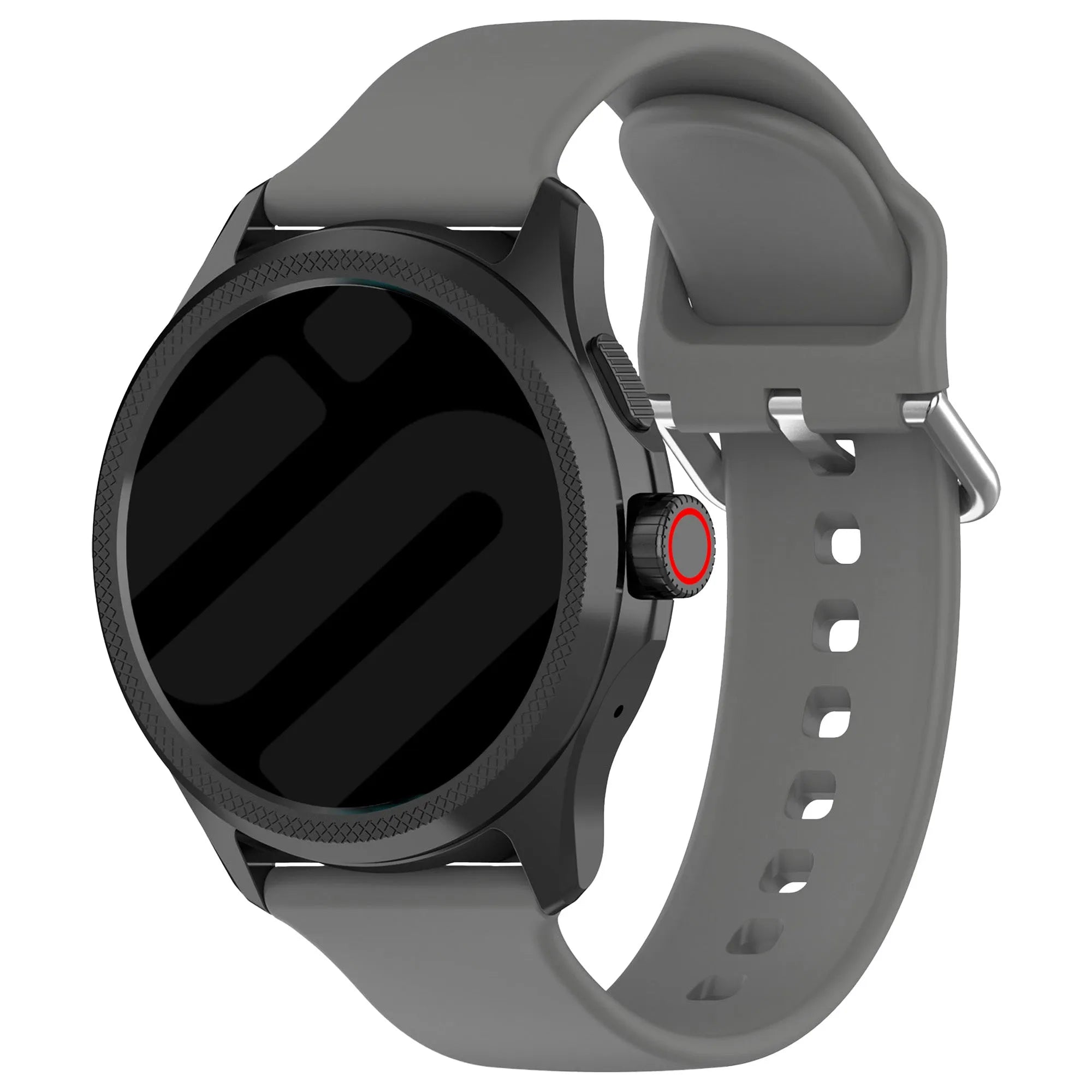 Coros Apex 4 - 46mm siliconen gesp band (donkergrijs)