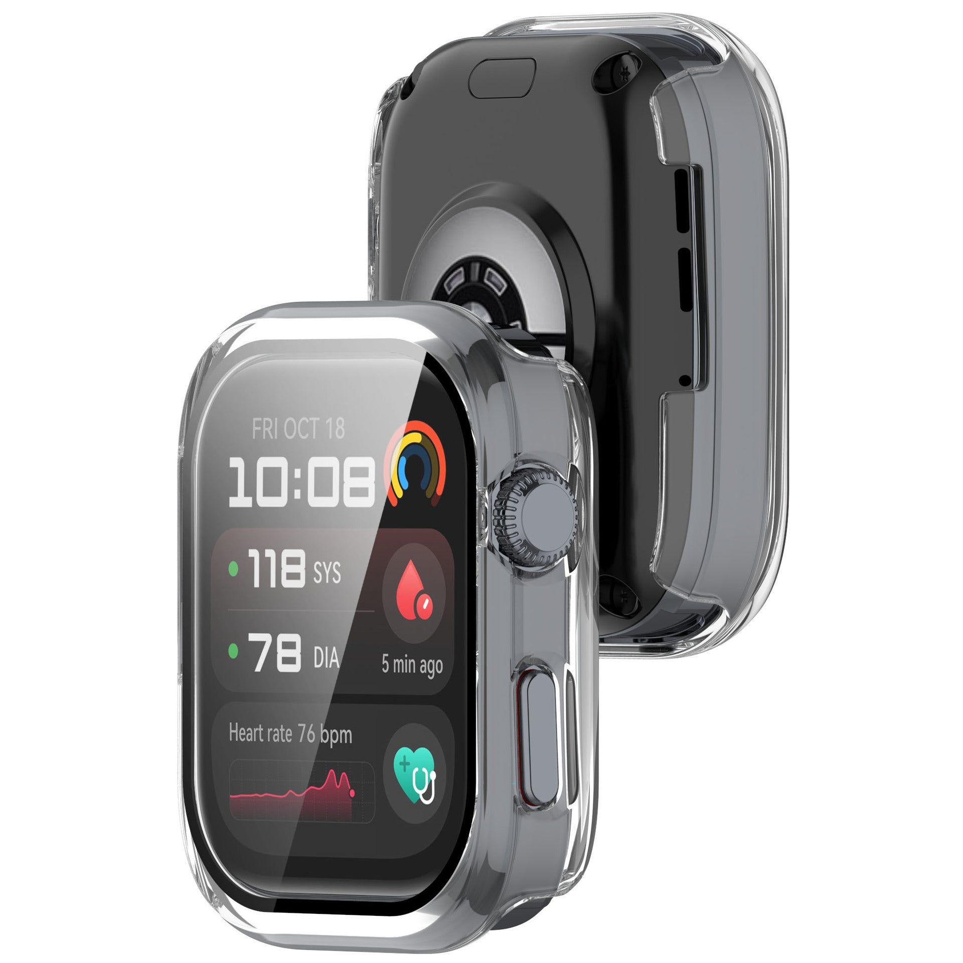 Huawei Watch D2 hard case met glas (transparant)