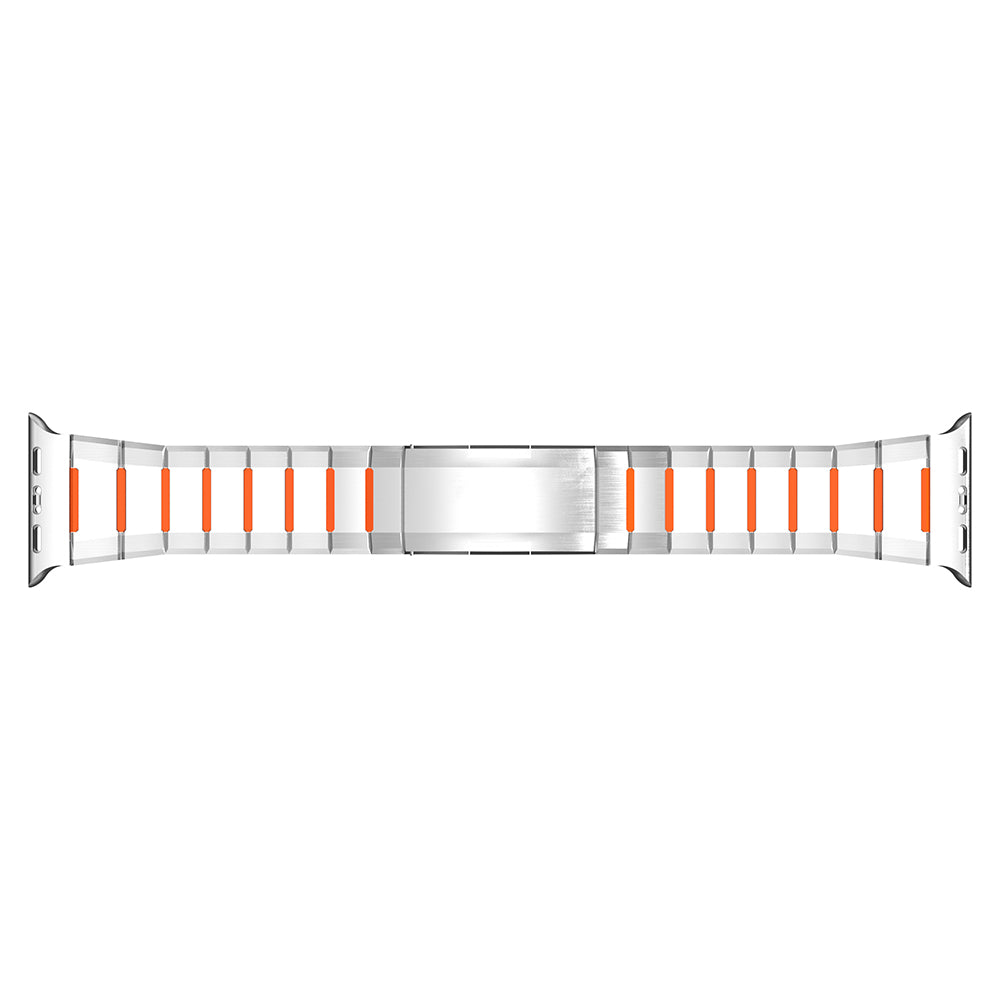 Apple Watch Ultra stalen hybrid band (titanium/oranje)