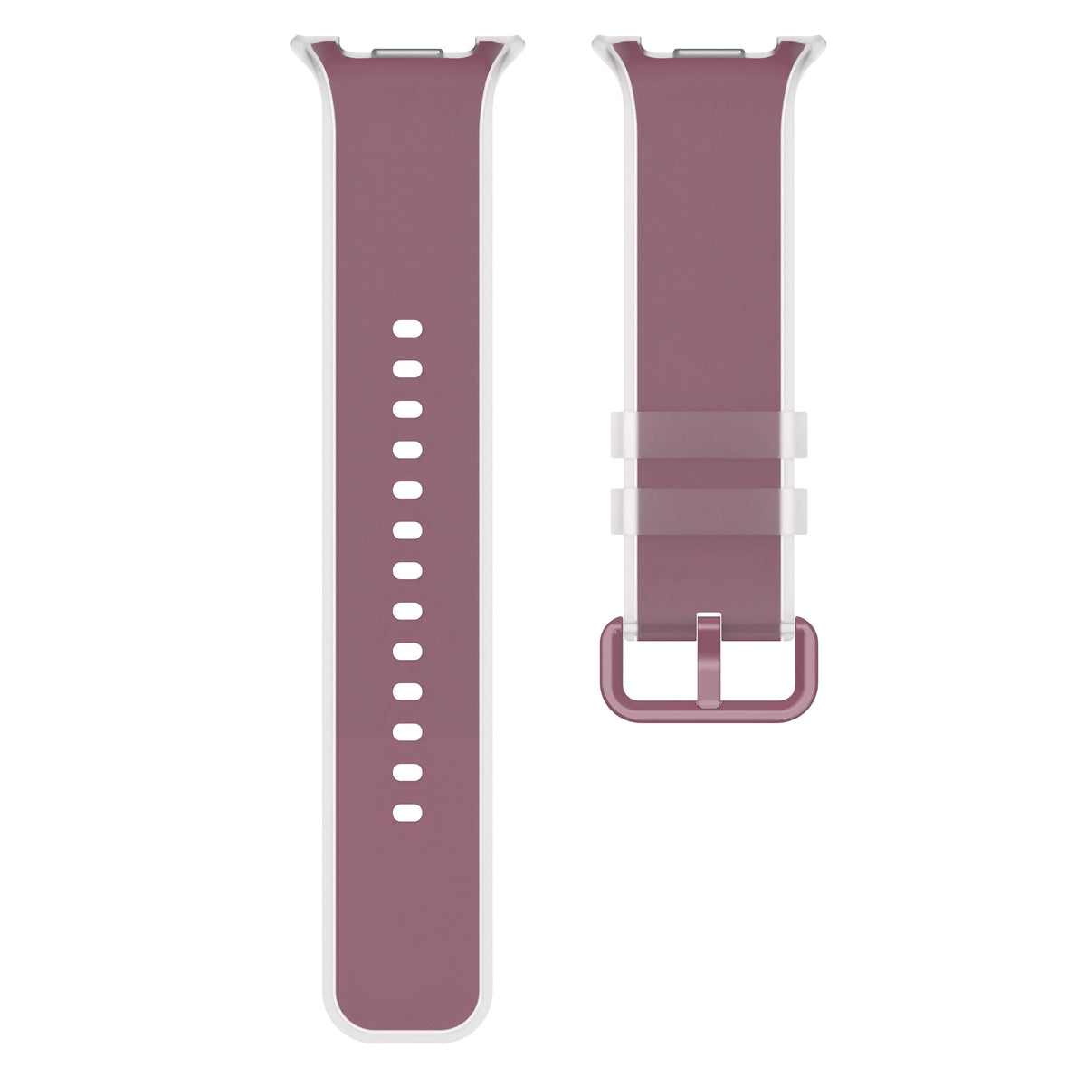 Samsung Galaxy Watch 8 Classic jelly siliconen band (wijnrood)