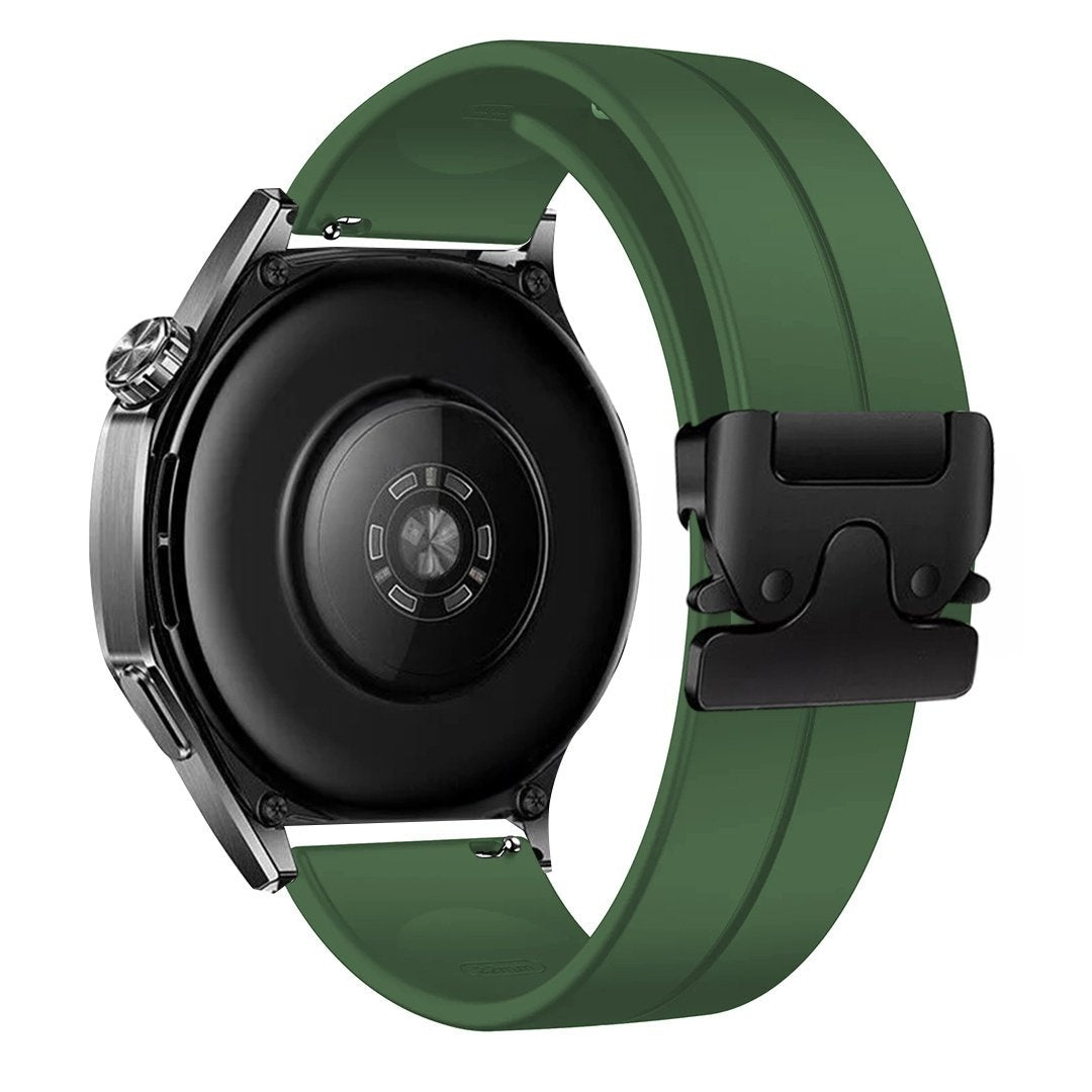 Samsung Galaxy Watch 42mm siliconen band met P-buckle (groen)