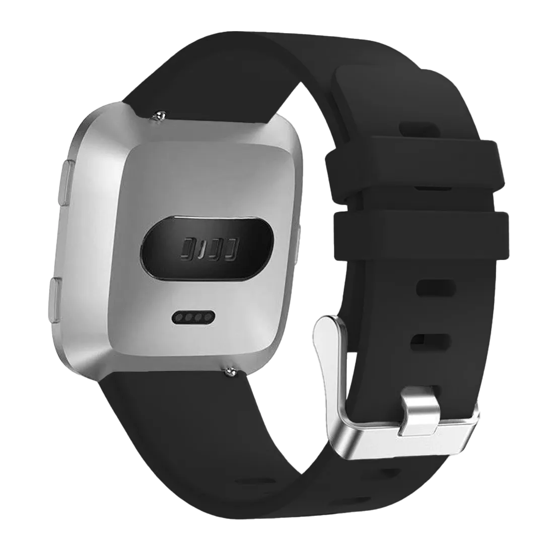 Fitbit Versa (2) siliconen bandje (zwart)