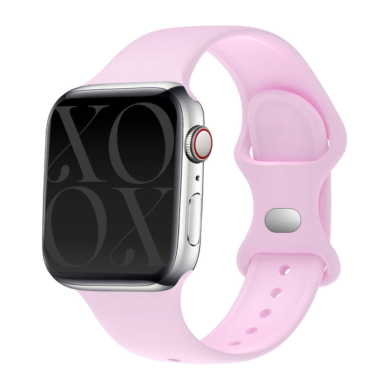 xoxo Wildhearts Apple Watch siliconen bandje (roze)