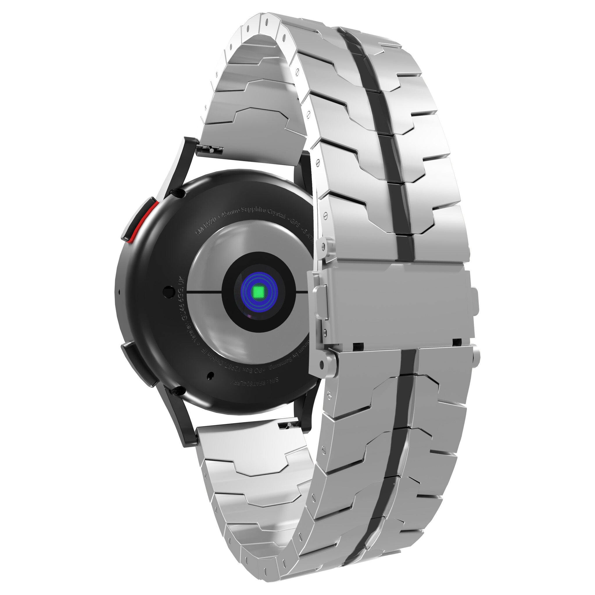 Amazfit GTS 2 steel iron band (zilver/zwart)