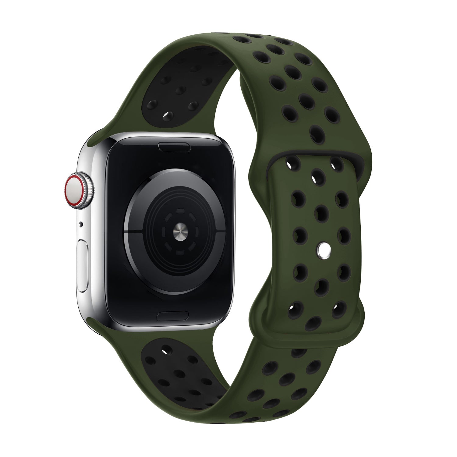 apple-watch-sport-bandje-olijf-zwart-1