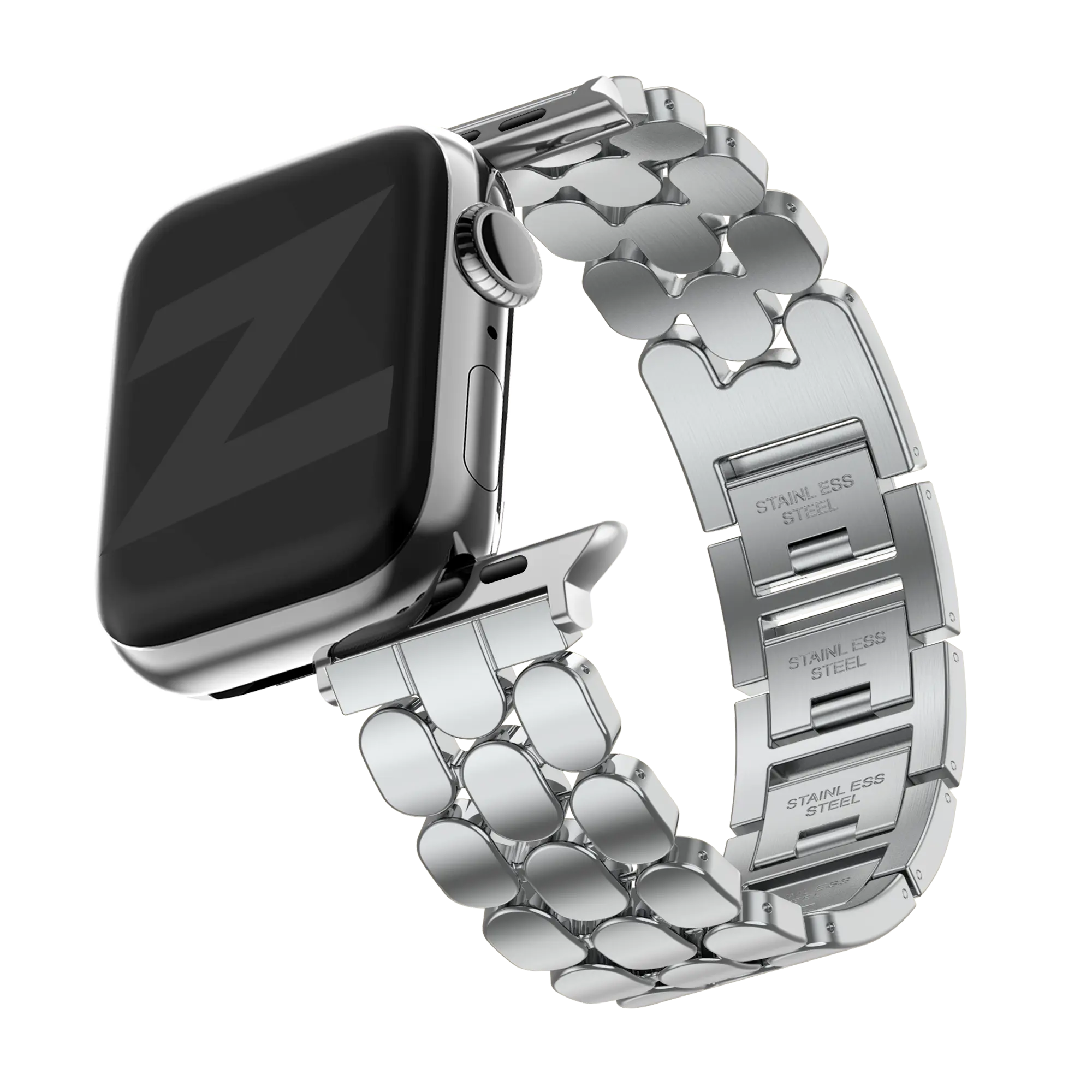 Bandz Apple Watch stalen band 'Oval' (zilver)