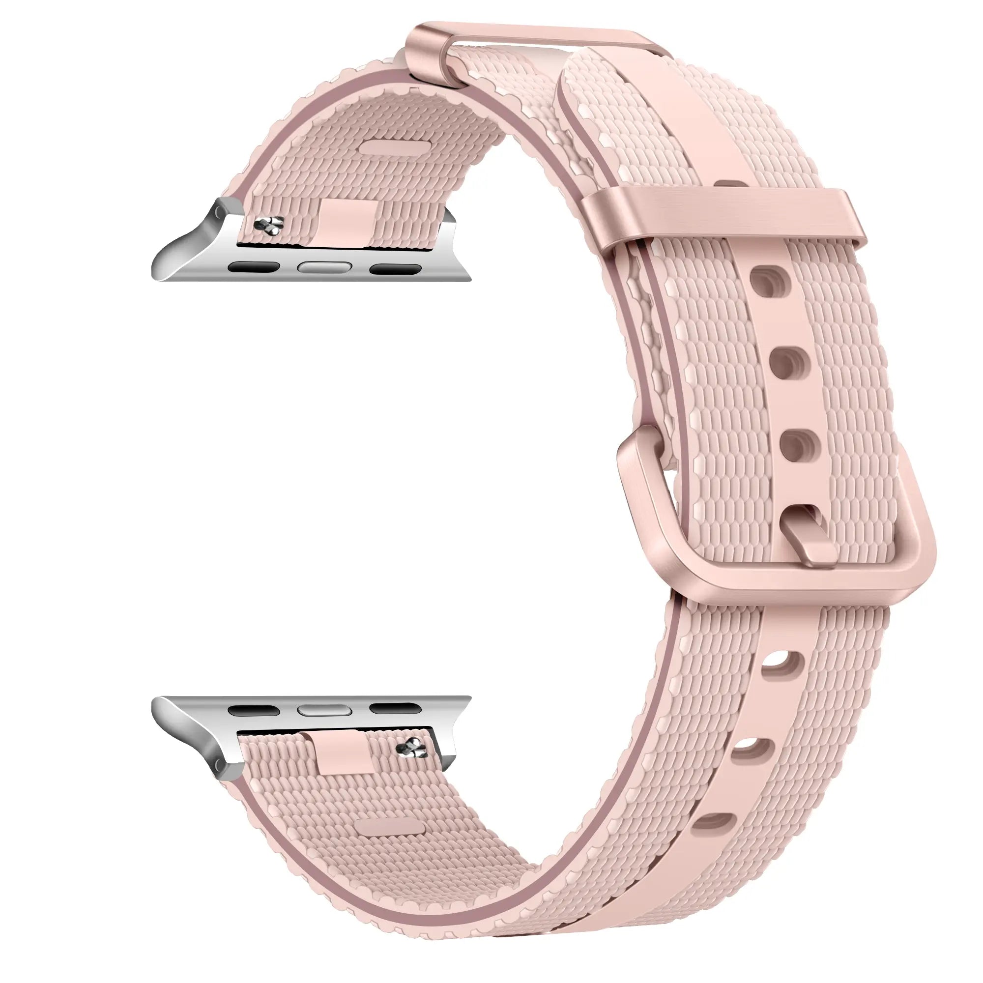 Apple Watch siliconen active band (lichtroze)
