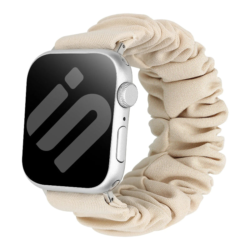 apple watch scrunchie band starlight