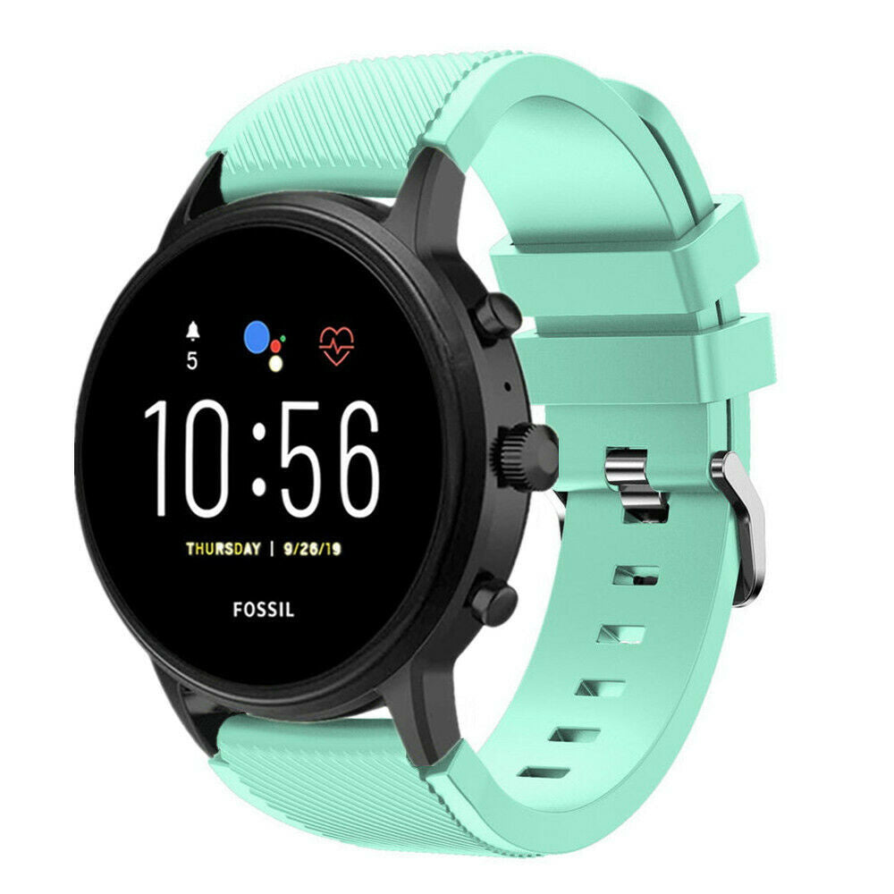 Fossil Gen 4 Explorist (HR) siliconen bandje (aqua)