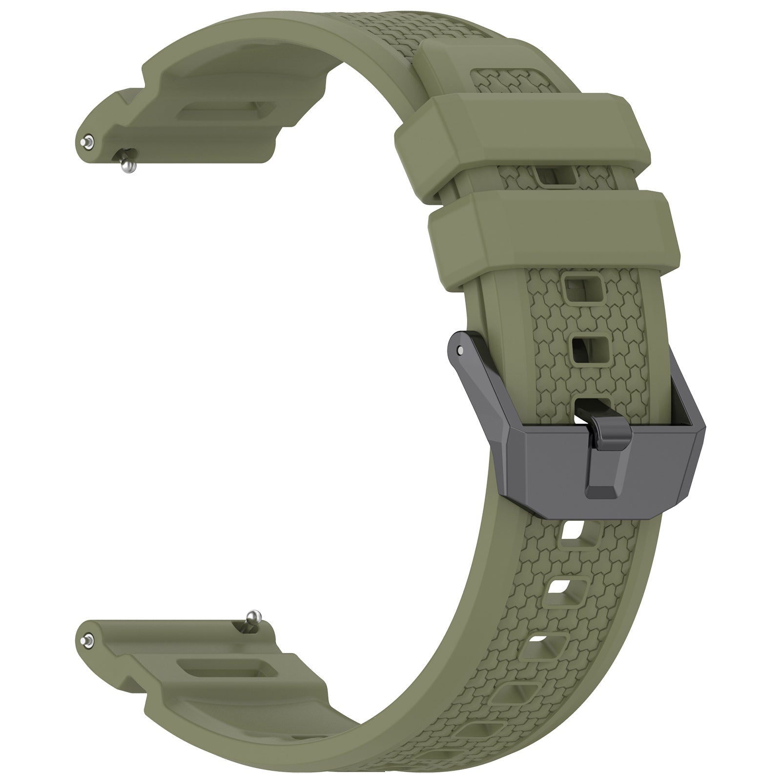 Coros Apex 4 - 46mm Silicone Strap (Army Green)