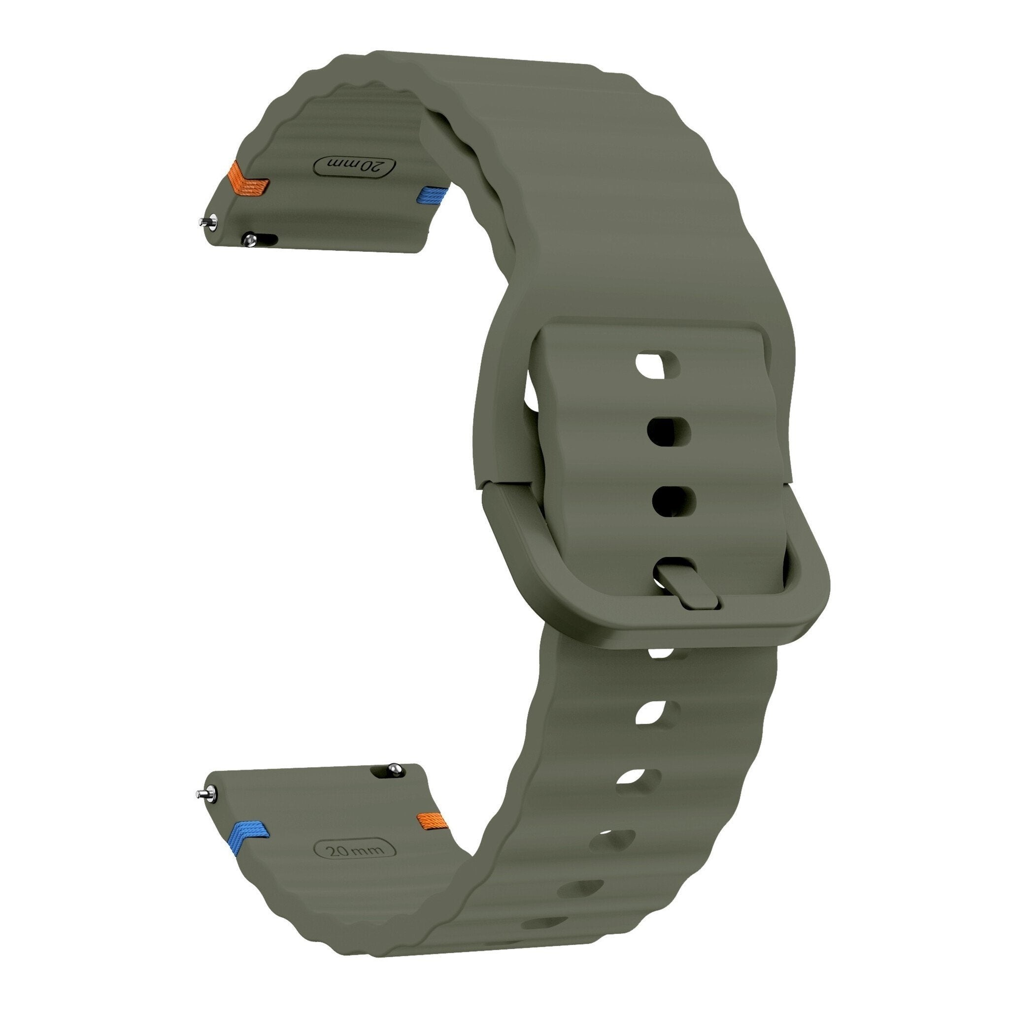 Suunto 9 Peak wave siliconen bandje (legergroen)