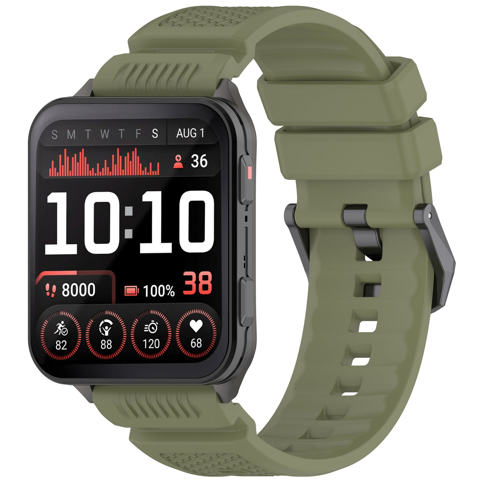Garmin Venu X1 siliconen bandje (legergroen)