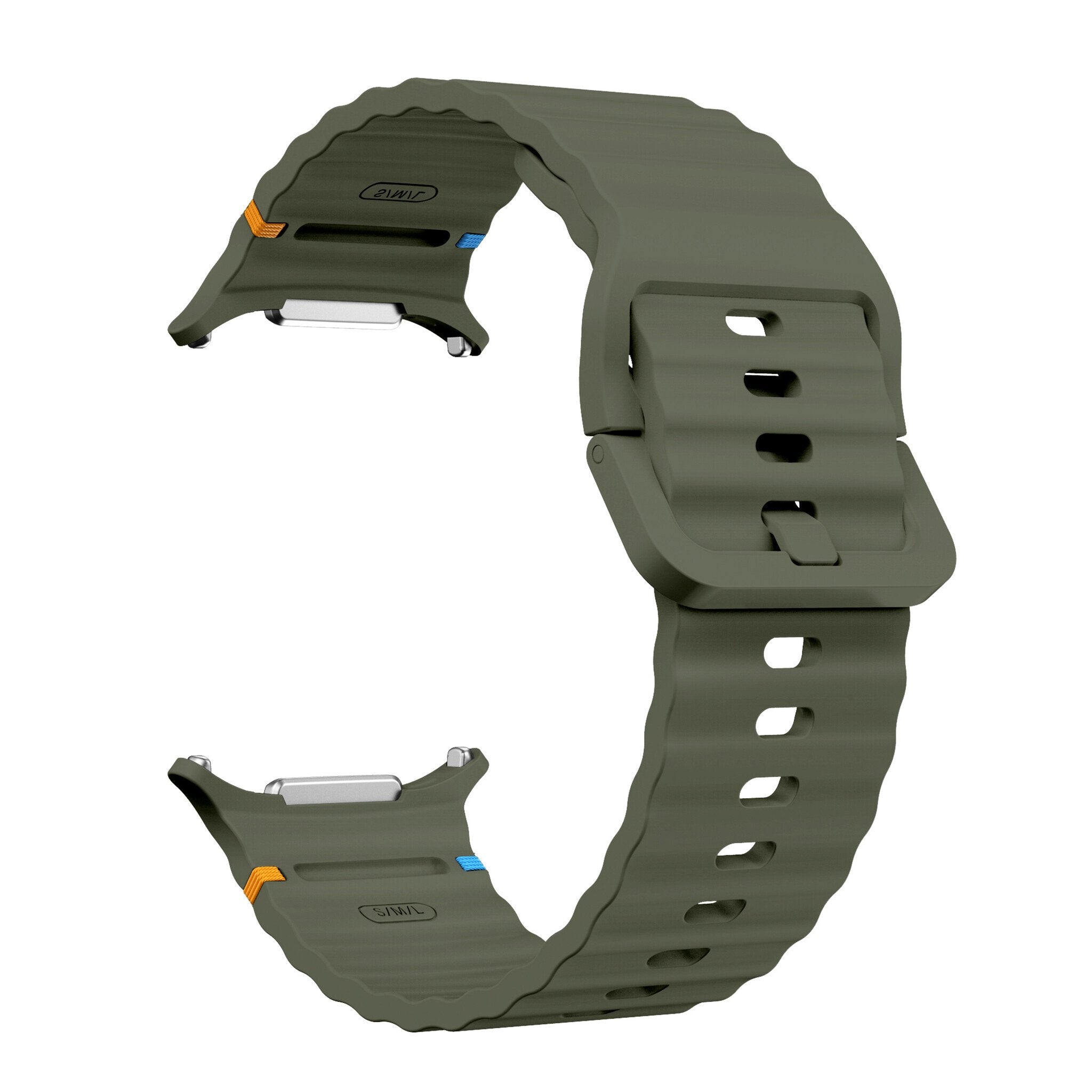 Samsung Galaxy Watch Ultra Wave Silicone Bracelet (Army Green)
