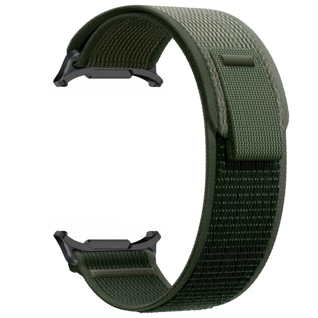 Samsung Galaxy Watch Ultra 2 trail nylon band (legergroen)