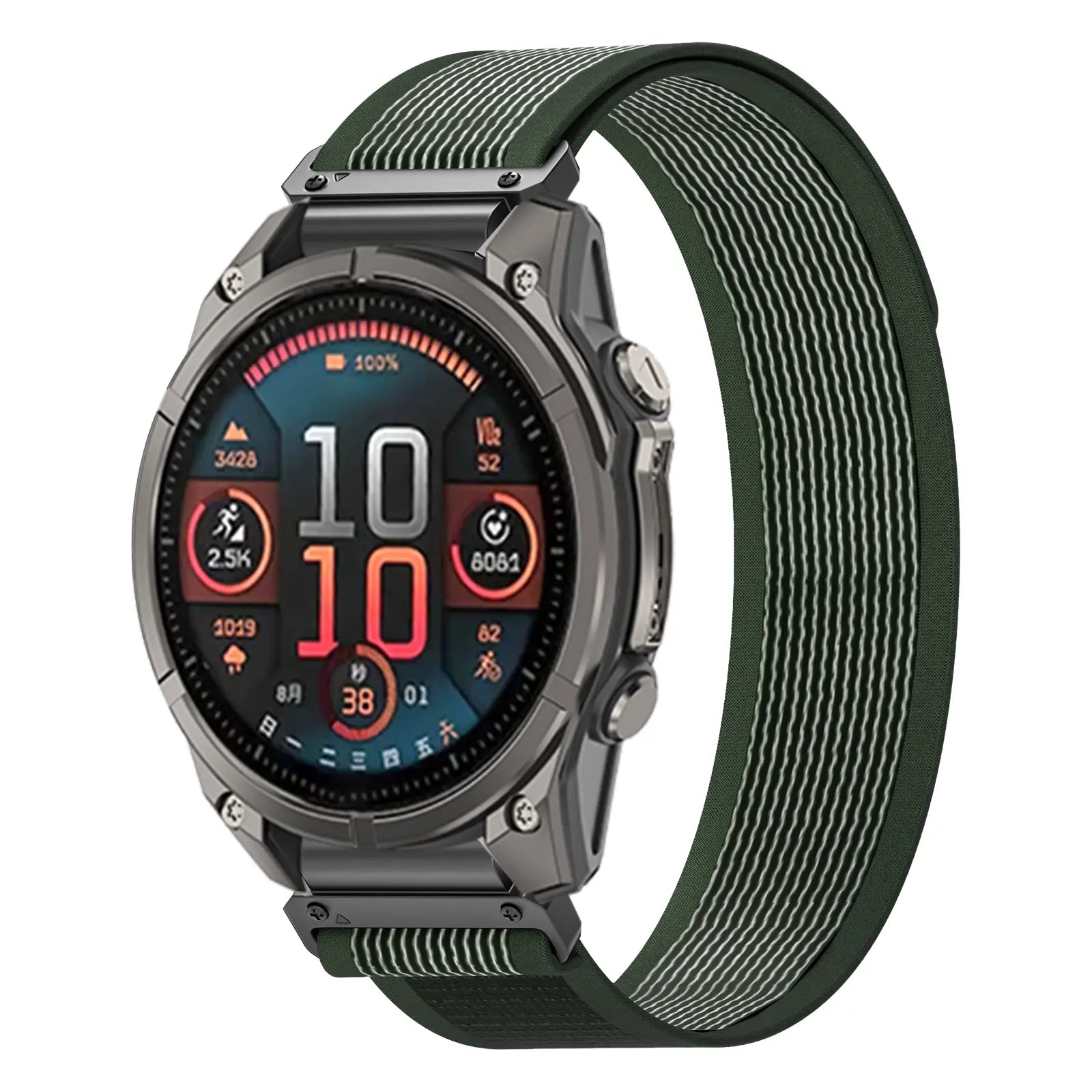Garmin Fenix 7s Premium Trail Loop Strap (Army Green)