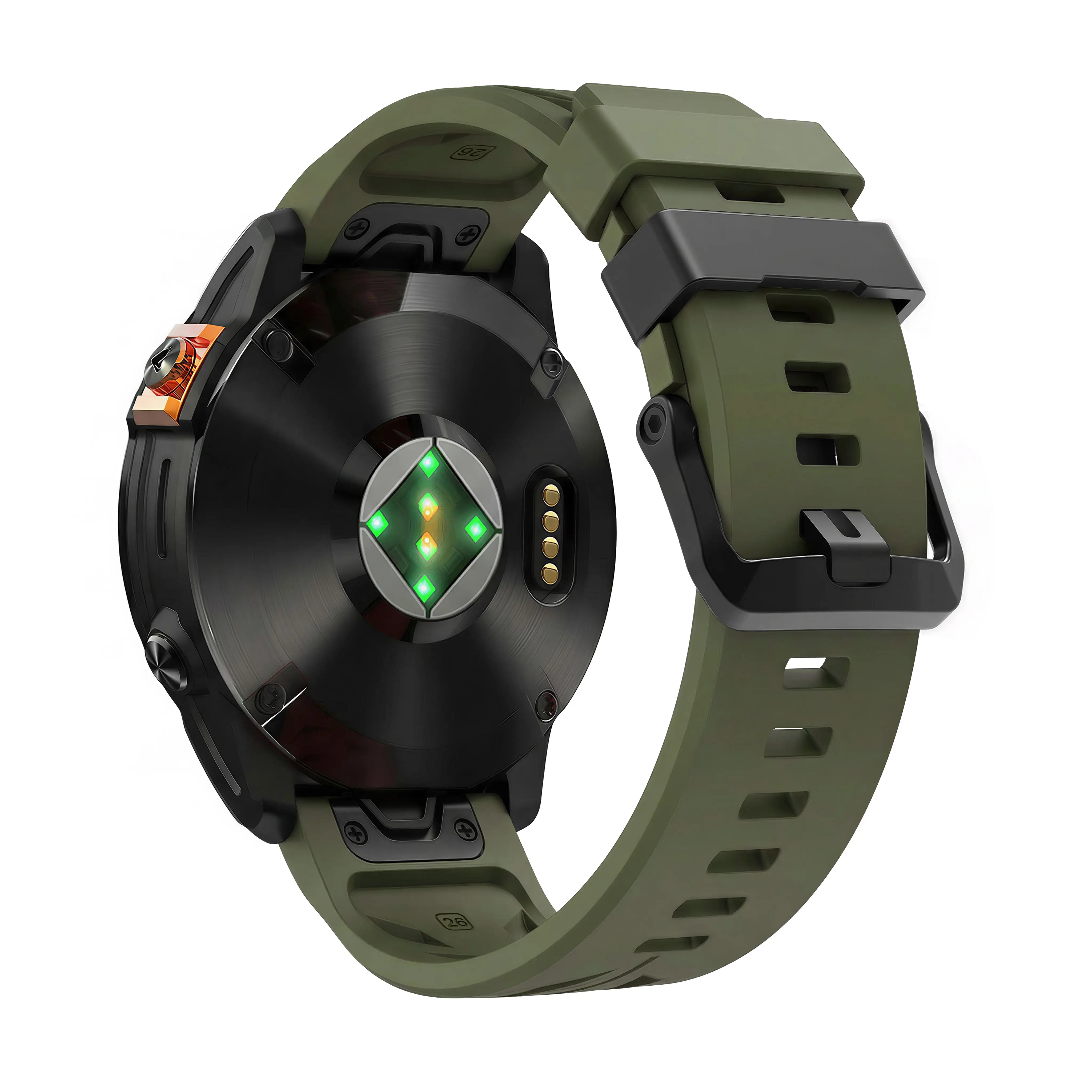 Garmin Quatix 8 Pro - 47mm Race Silicone Strap (Army Green)