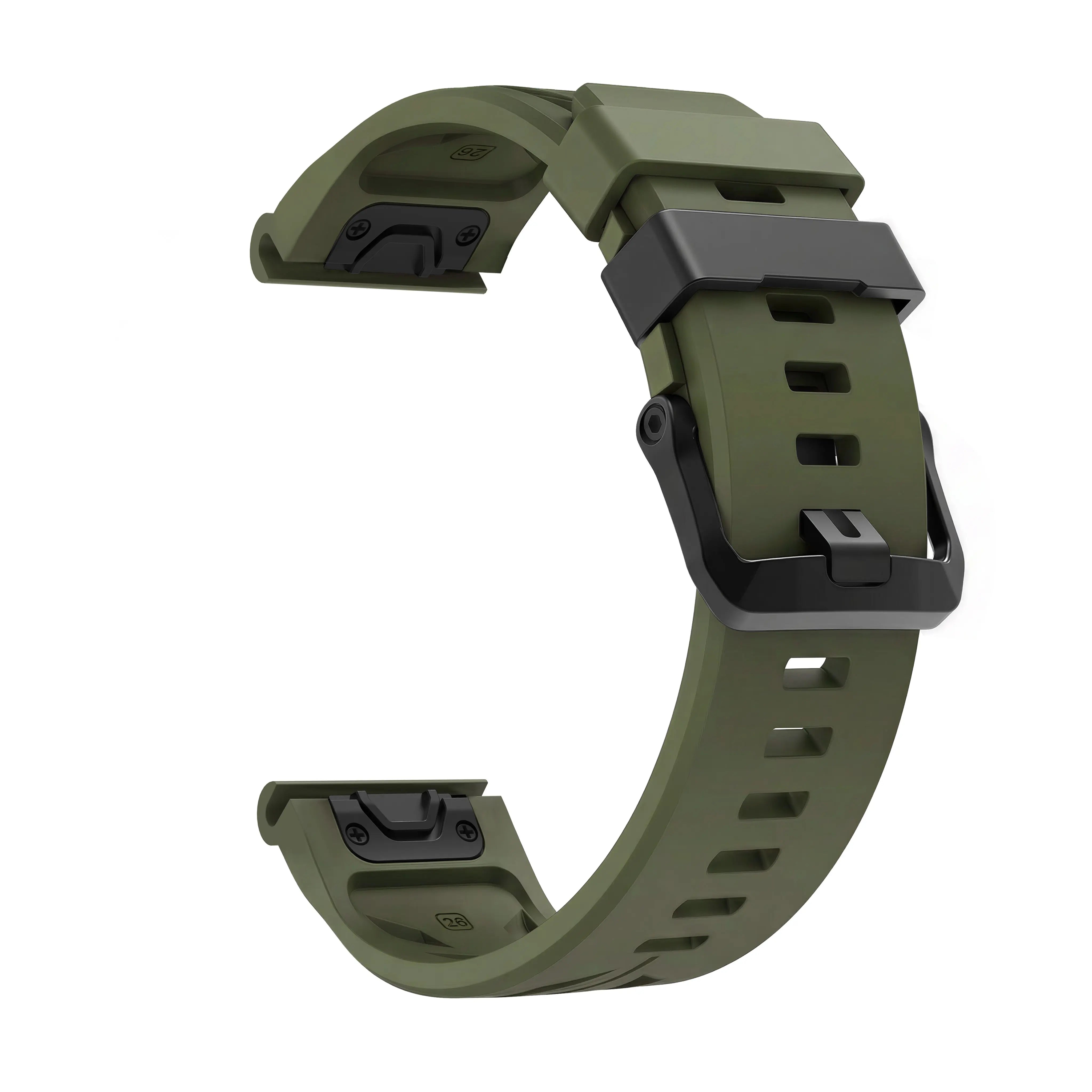 Garmin Quatix 8 Pro - 47mm Race Silicone Strap (Army Green)
