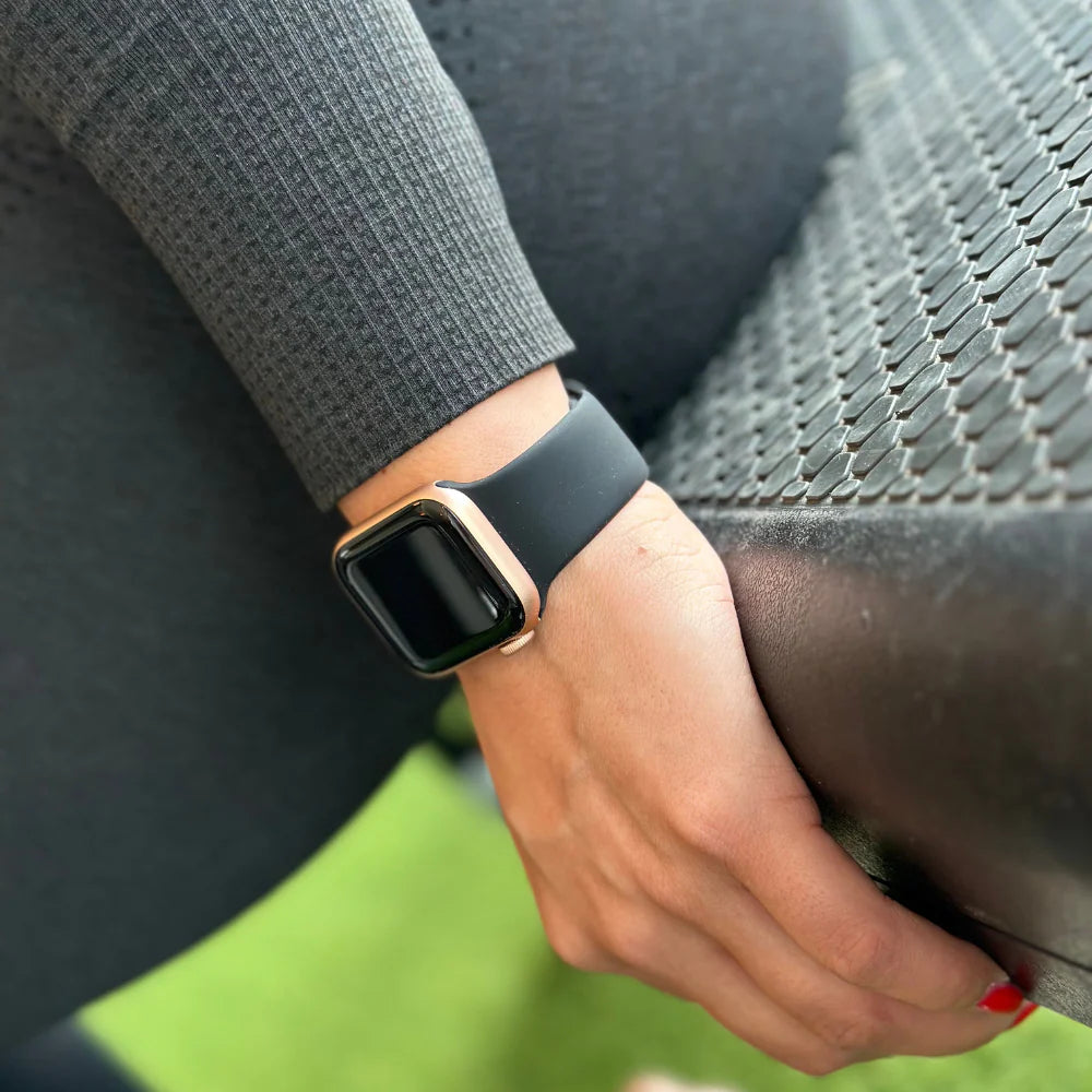 Apple Watch sport bandje (zwart)