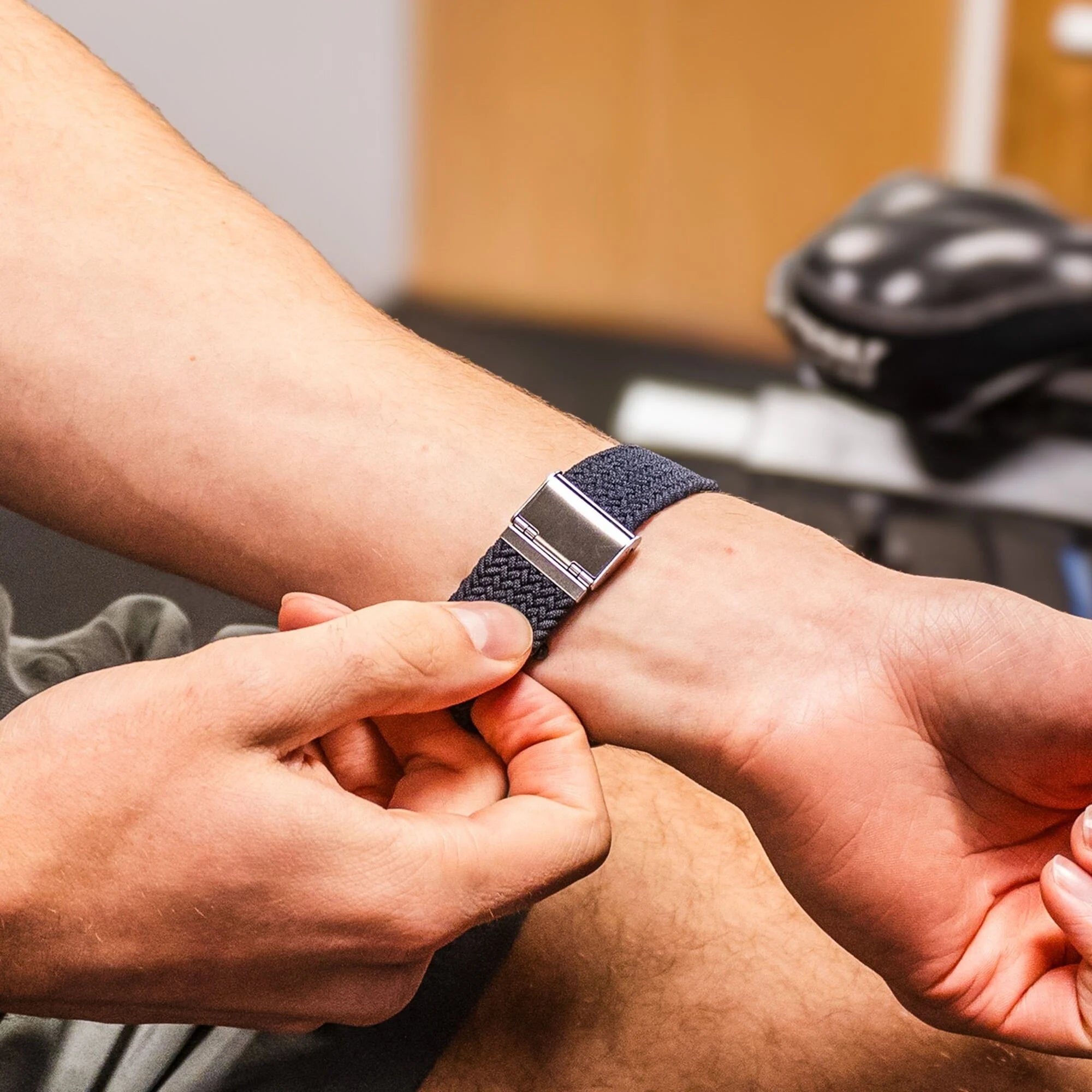 Apple Watch gevlochten bandje (charcoal)